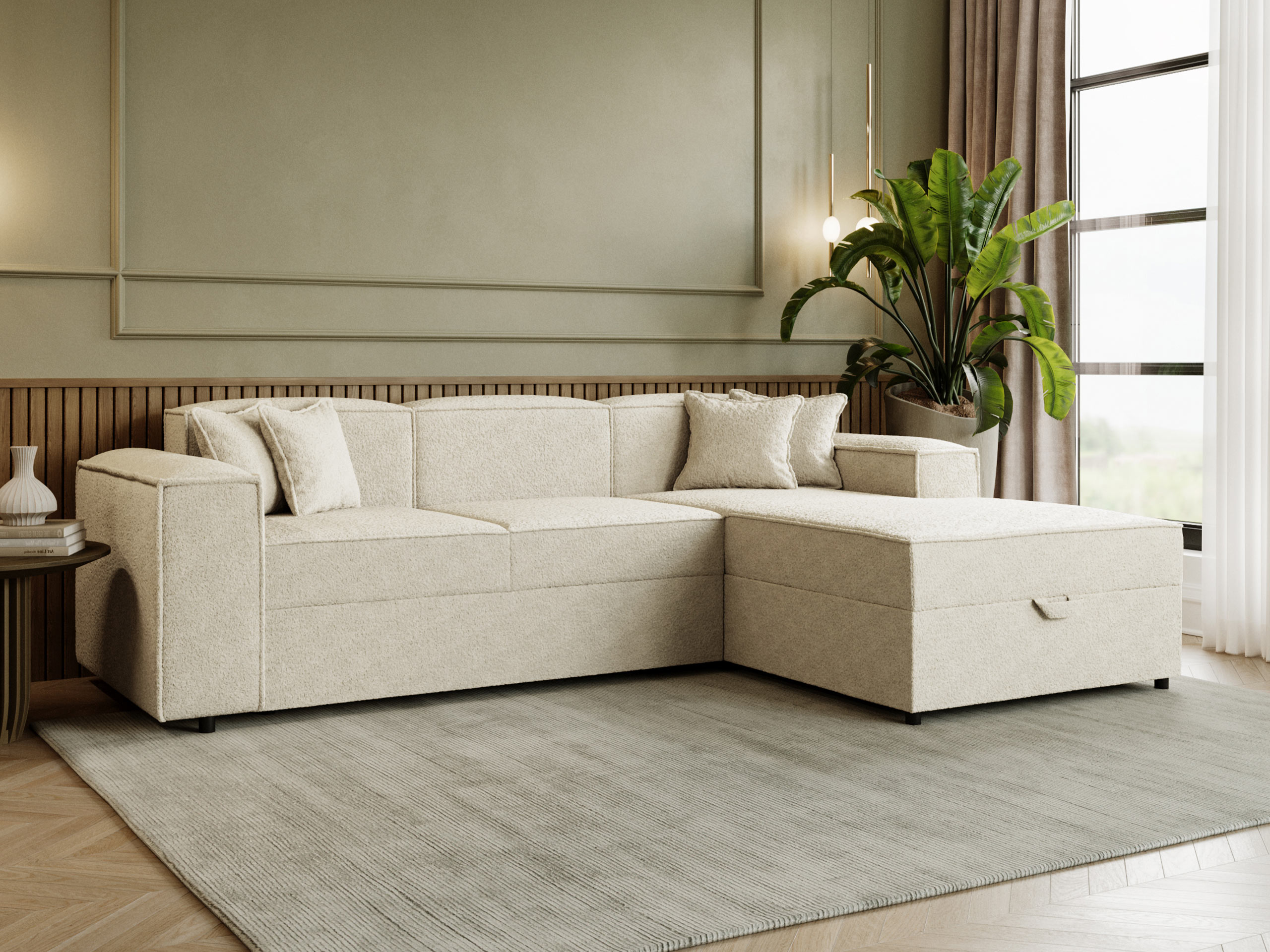 Corner sofa Clovis 116 (Coral 65)
