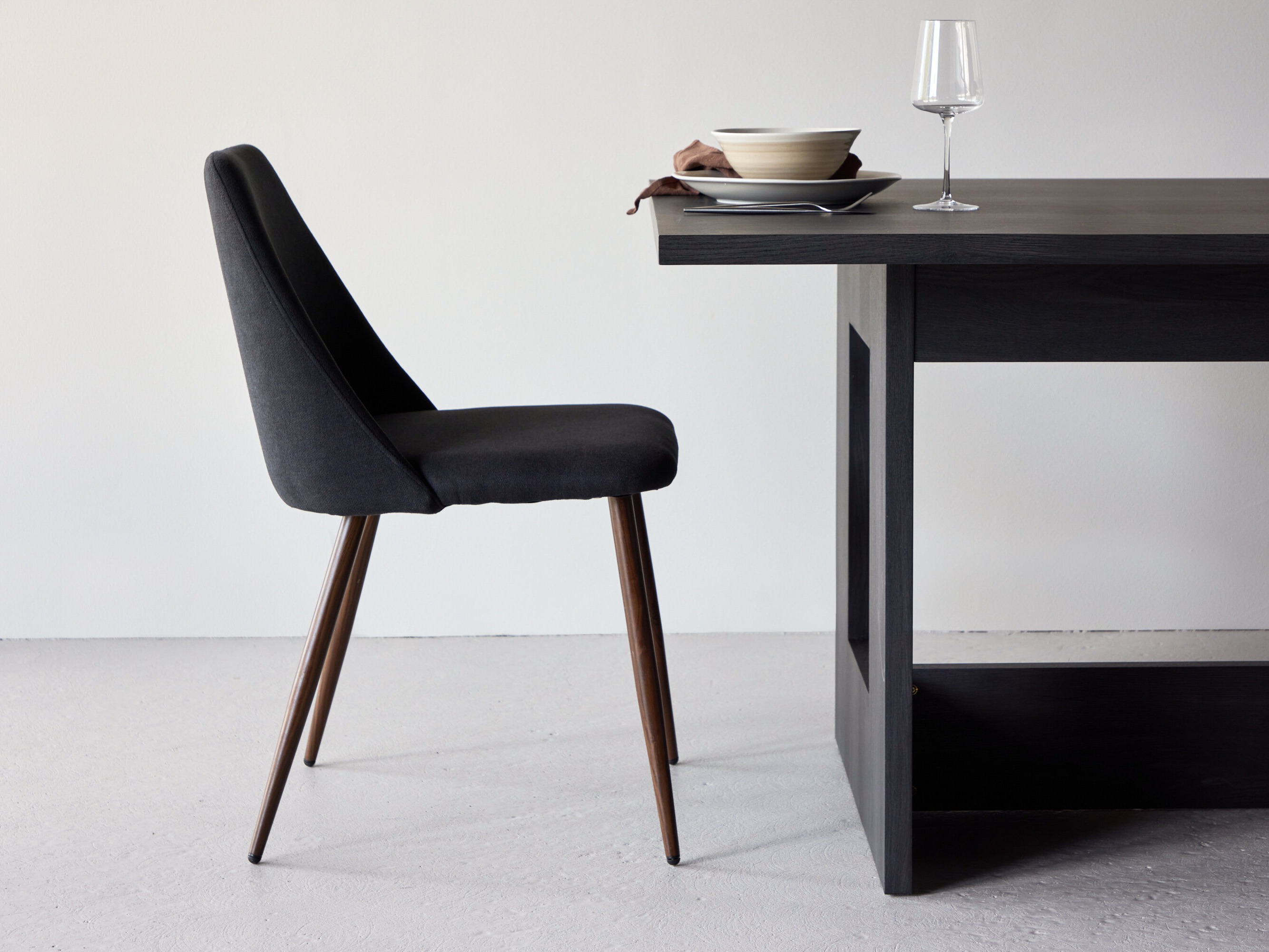 Chair Dallas 3886 (Black + Brown)