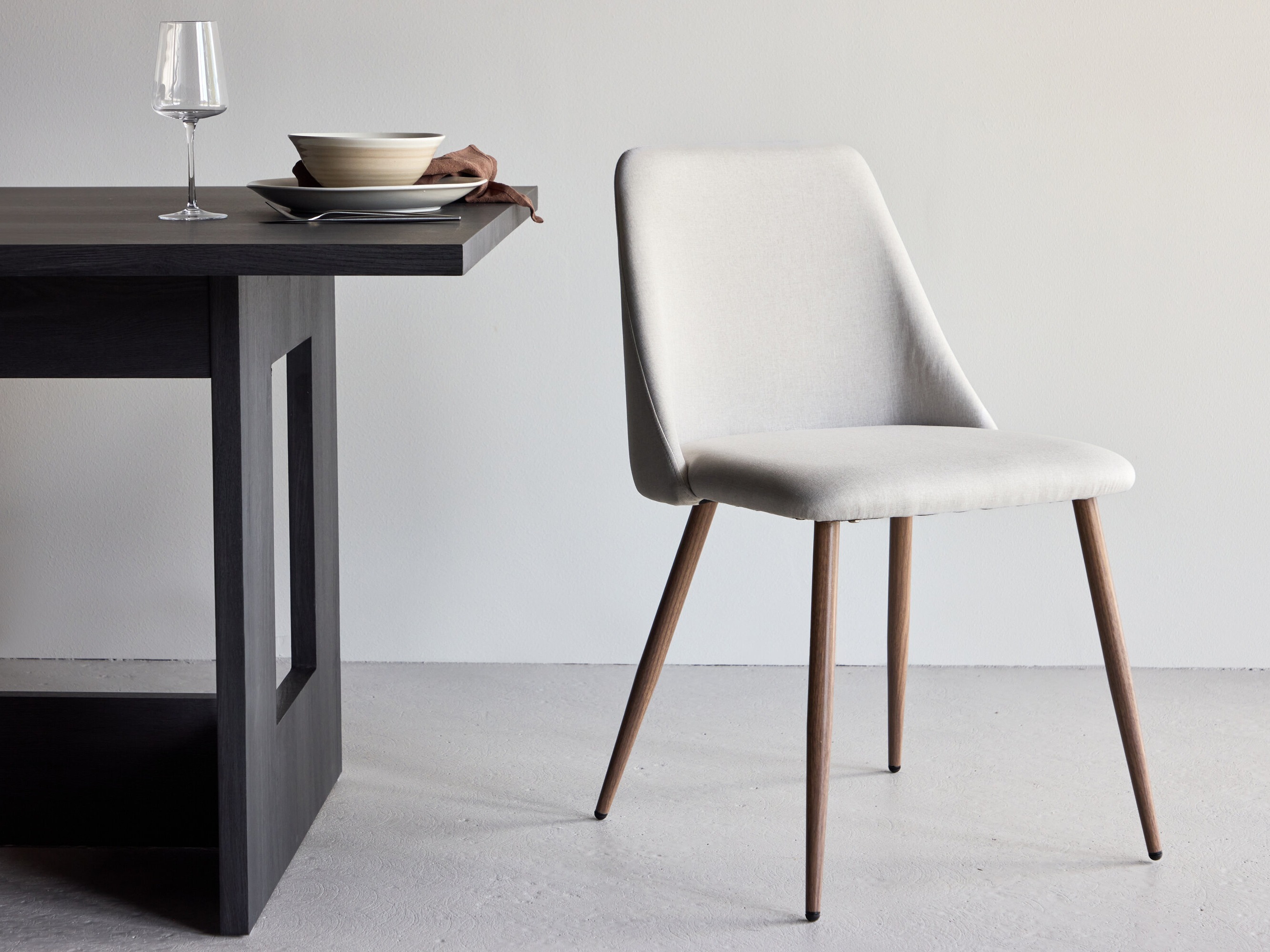 Chair Dallas 3886 (White + Brown)