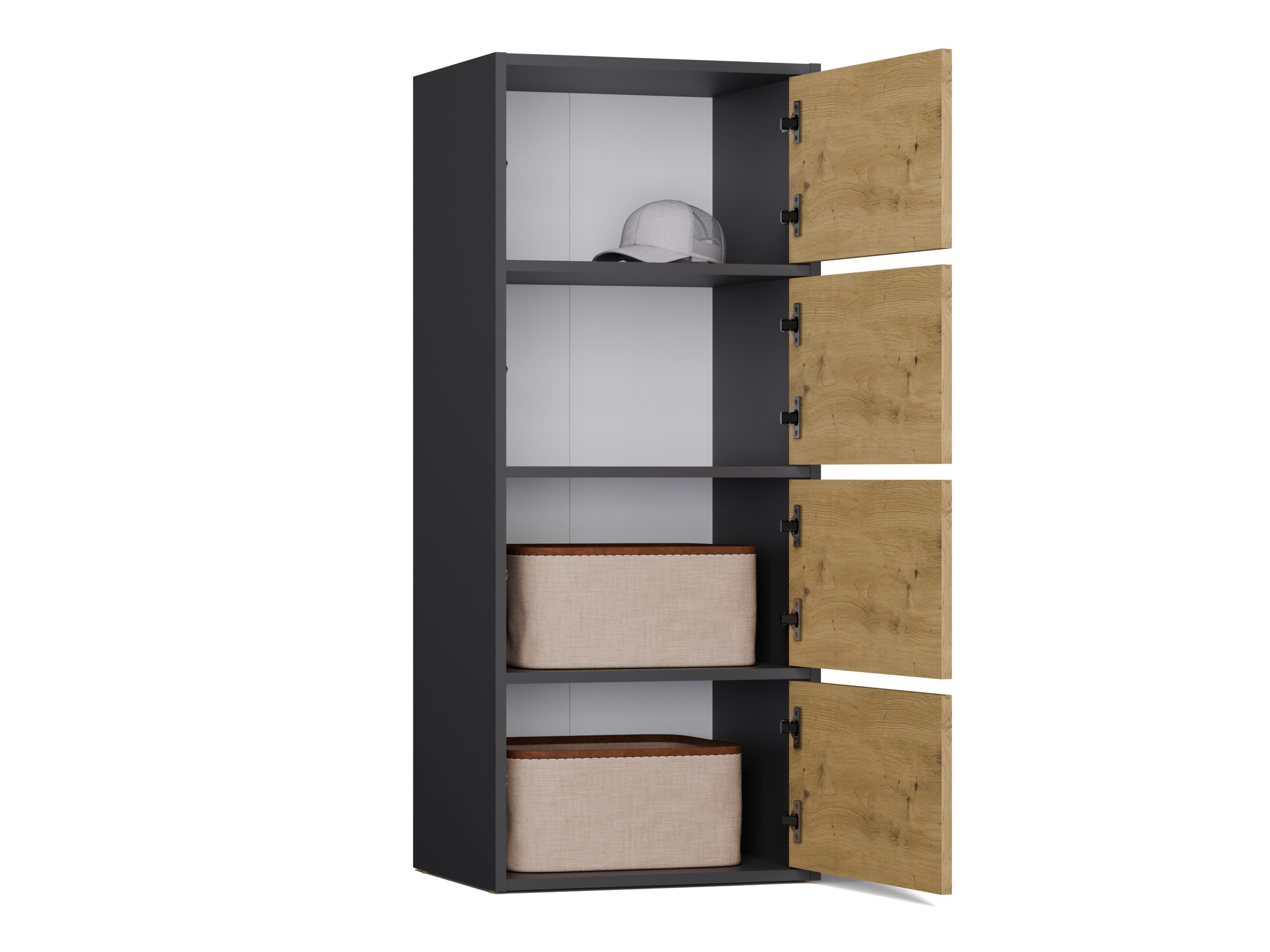 Sideboard Mandeville 298 (Anthracite + Artisan oak)
