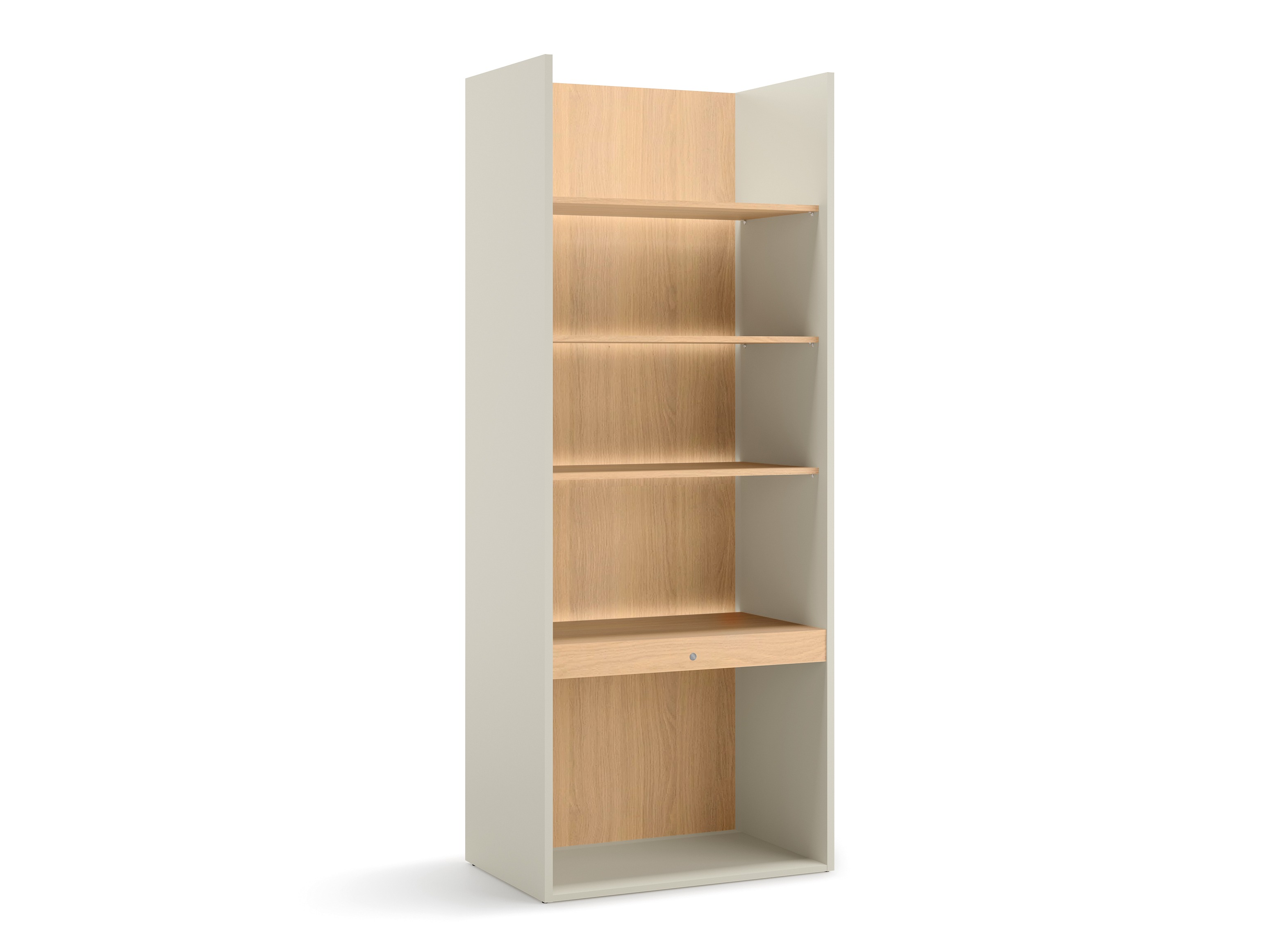 Bookcase Evareve 103 (Oak + Light brown)