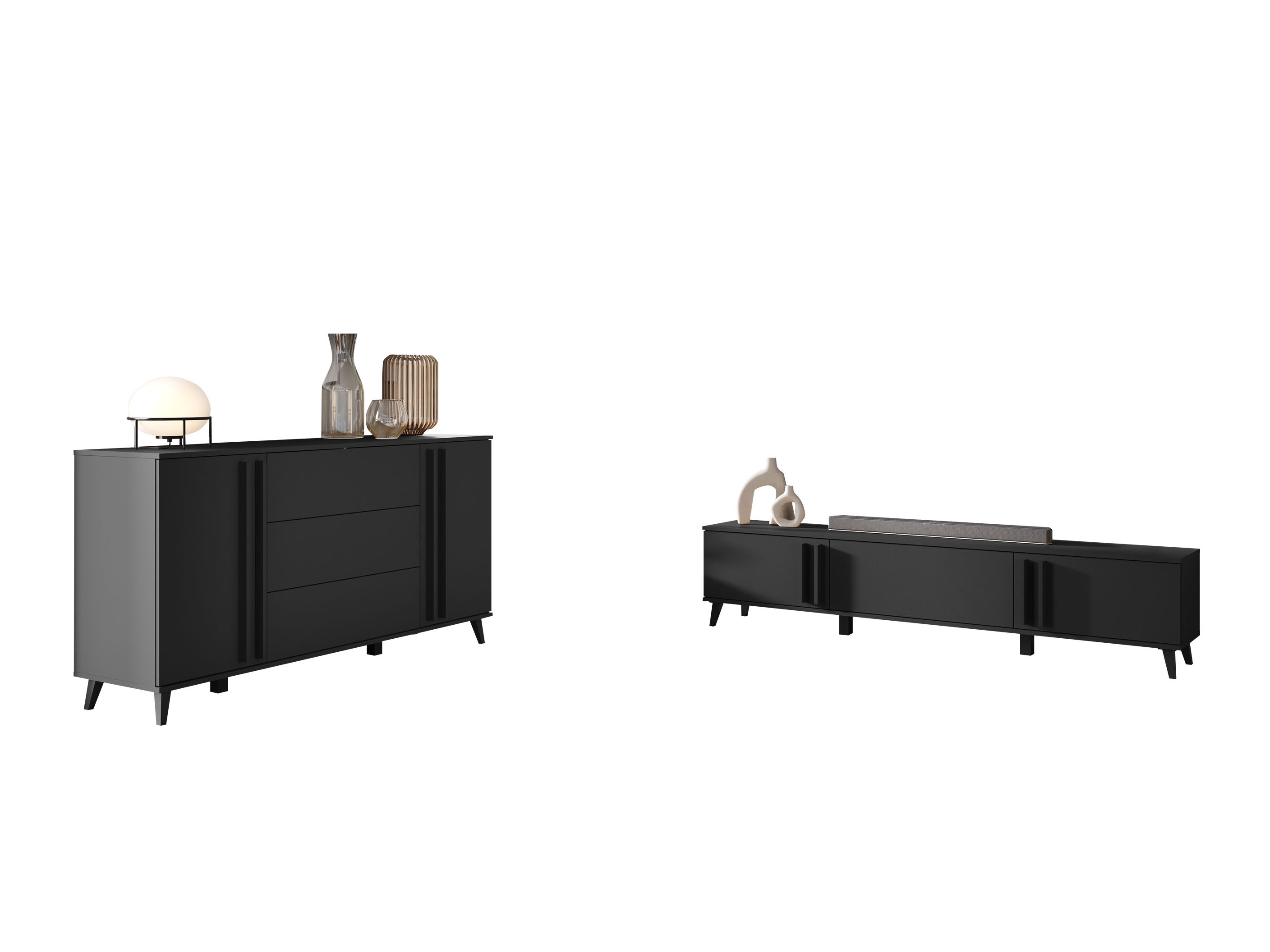 Living room set Facetor III (Graphite)