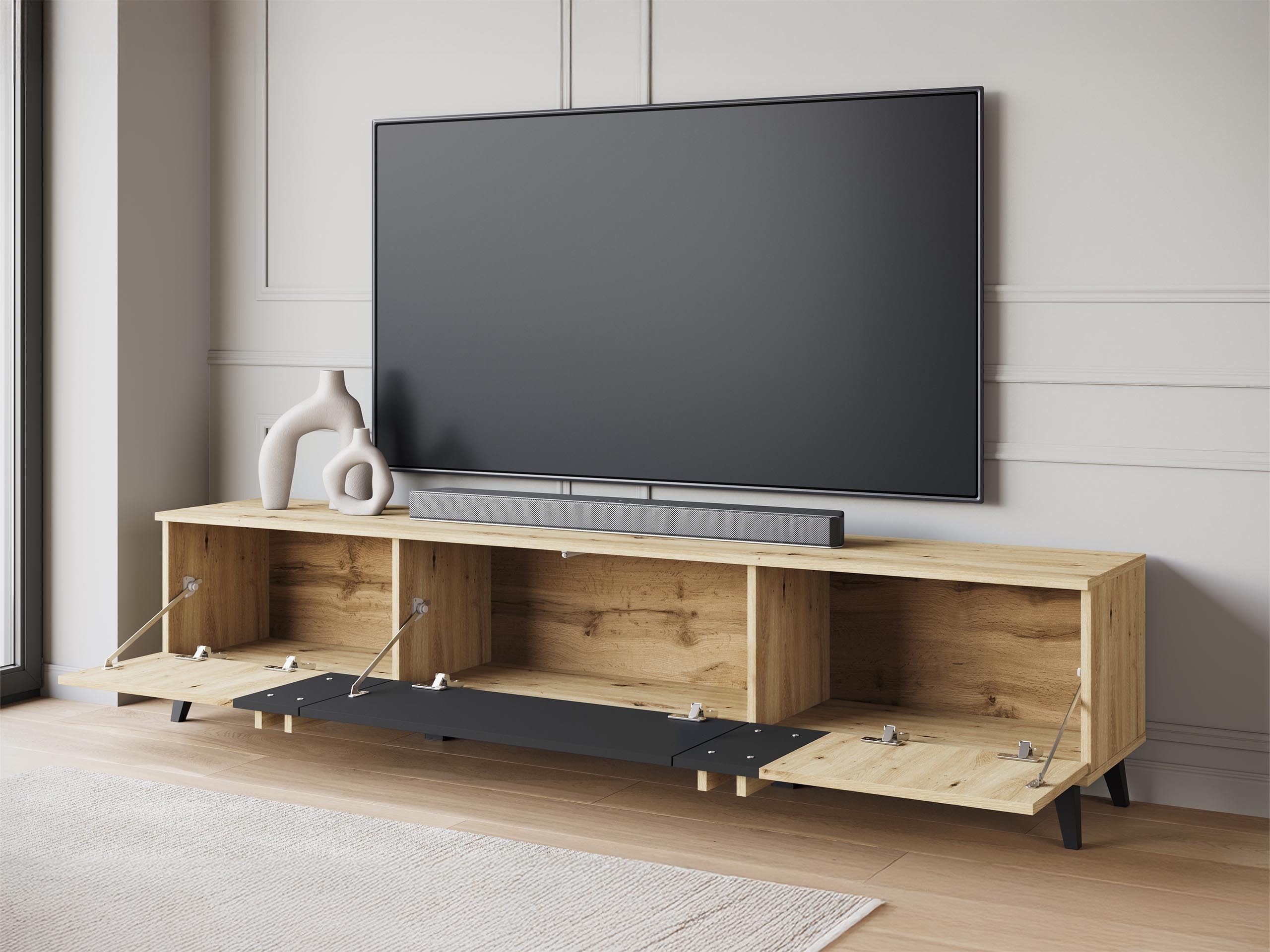 Living room set Facetor III (Graphite)