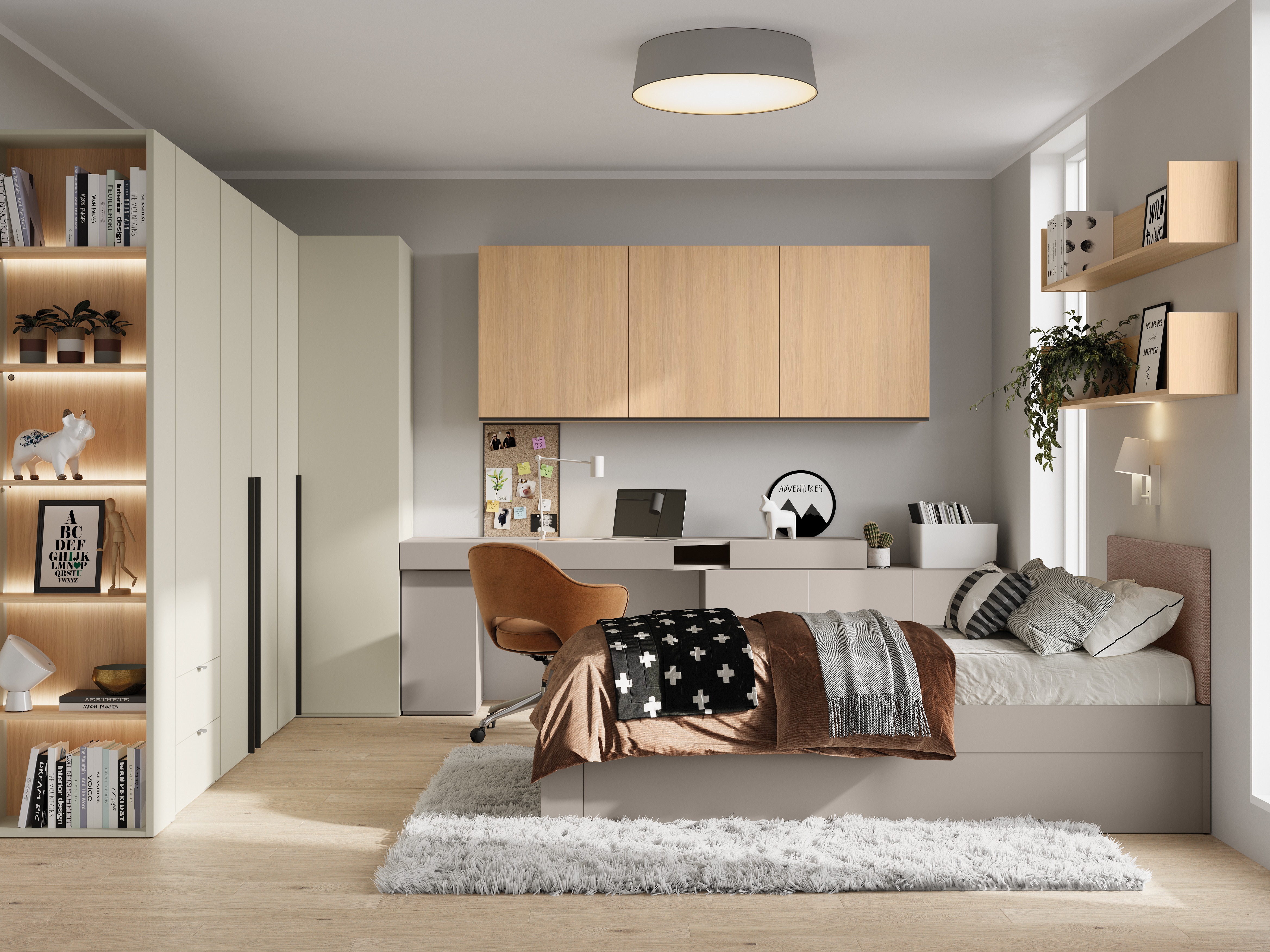 Wall shelf Evareve 109 (Oak)