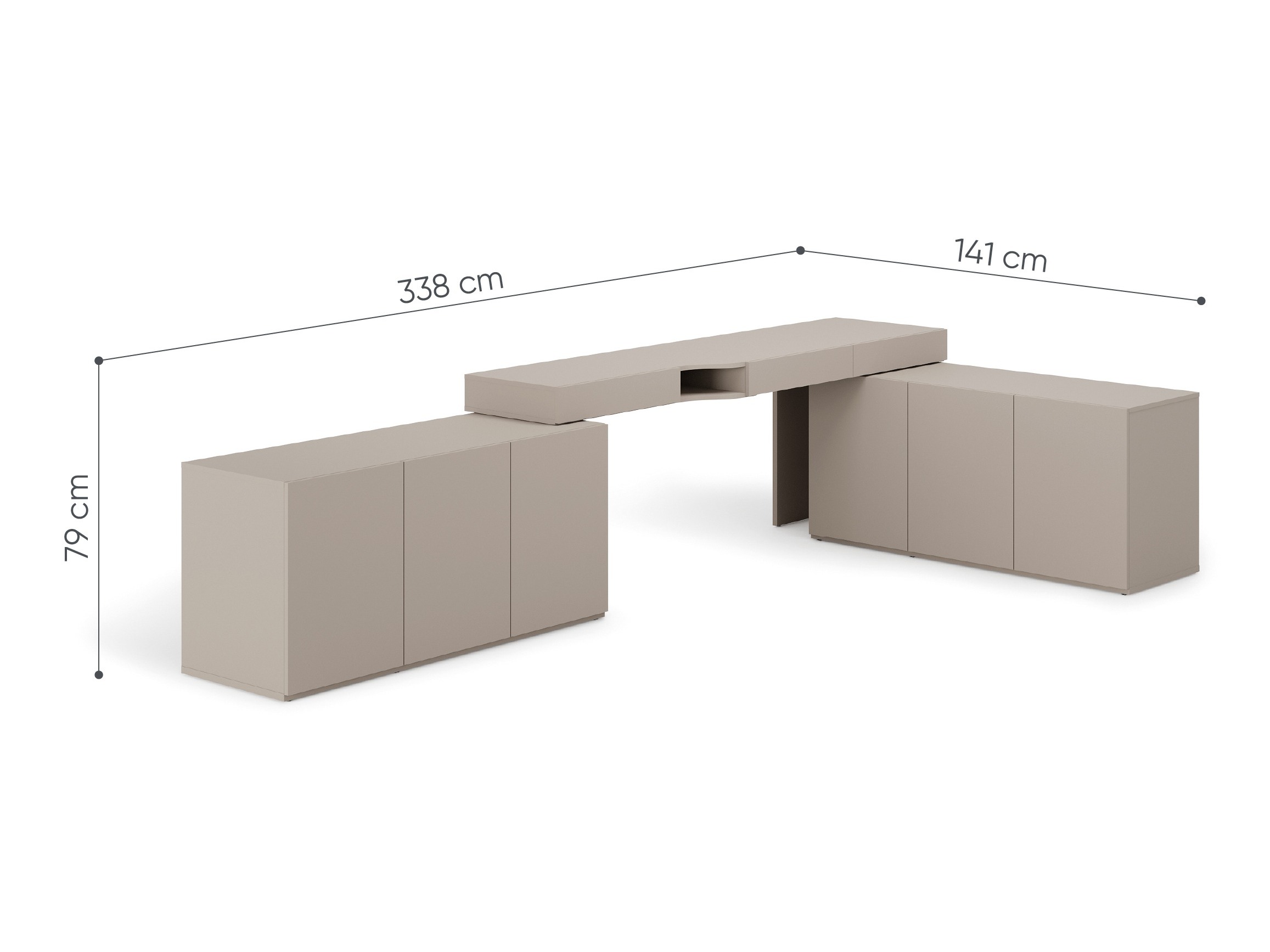 Corner desk Evareve 115 (Right)