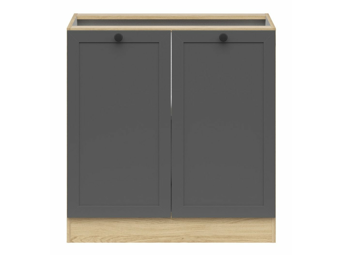Modular cabinet with doors Classic Grey Oak 102