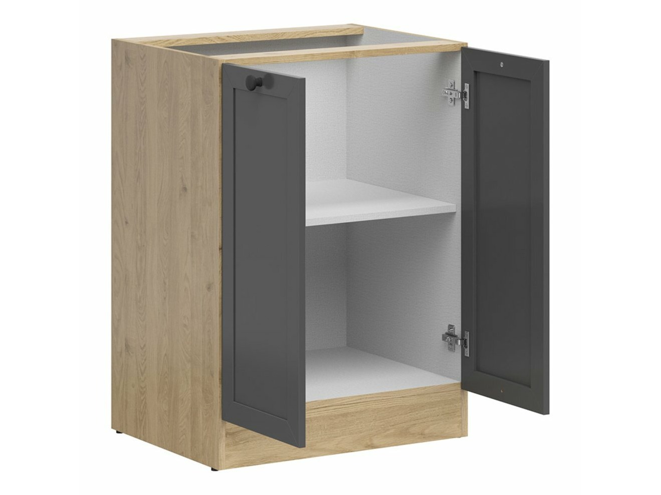 Modular cabinet with doors Classic Grey Oak 105