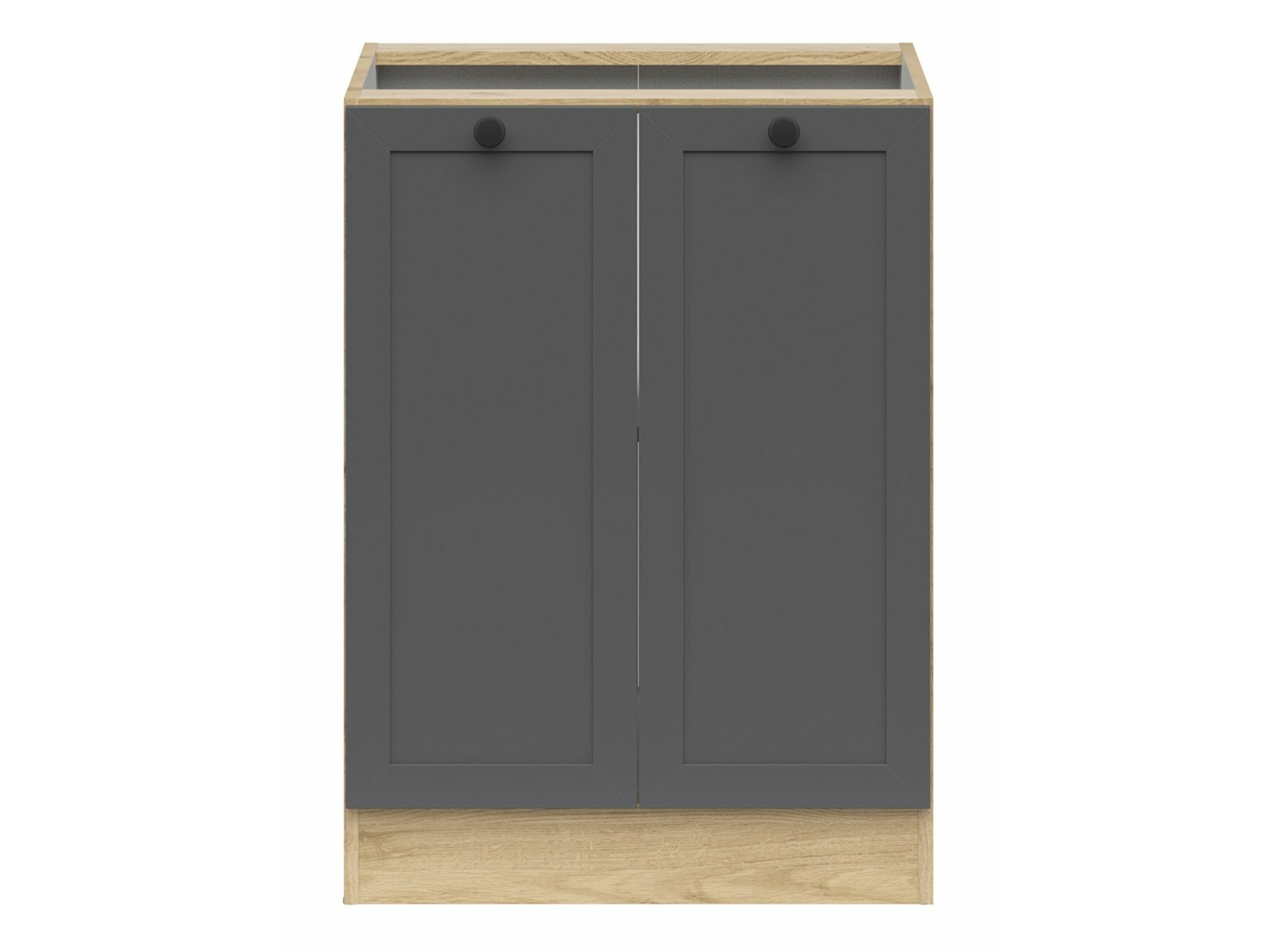 Modular cabinet with doors Classic Grey Oak 105