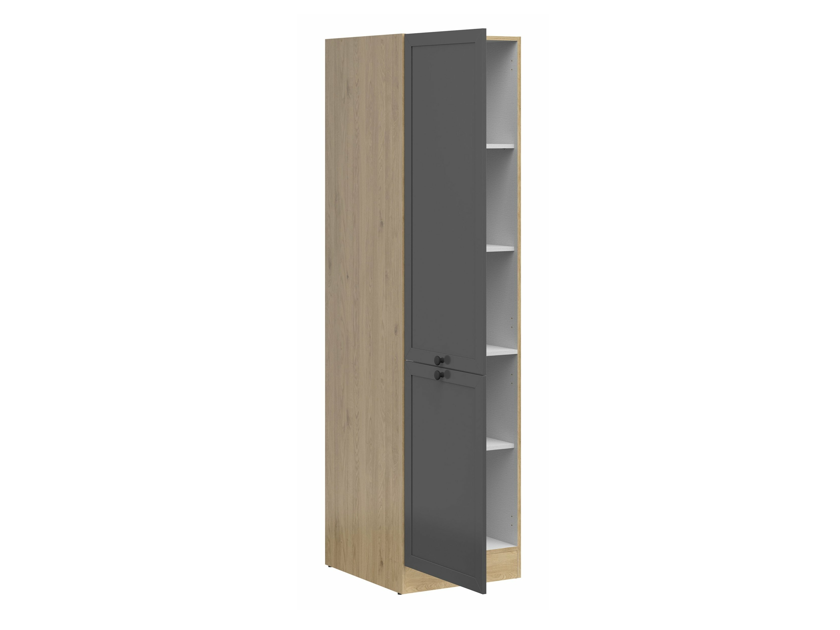Modular cabinet with doors Classic Grey Oak 114
