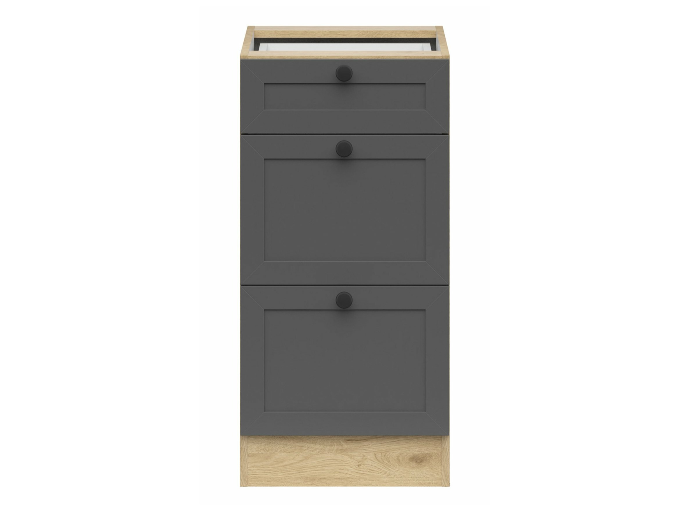Modular cabinet with drawers Classic Grey Oak 107