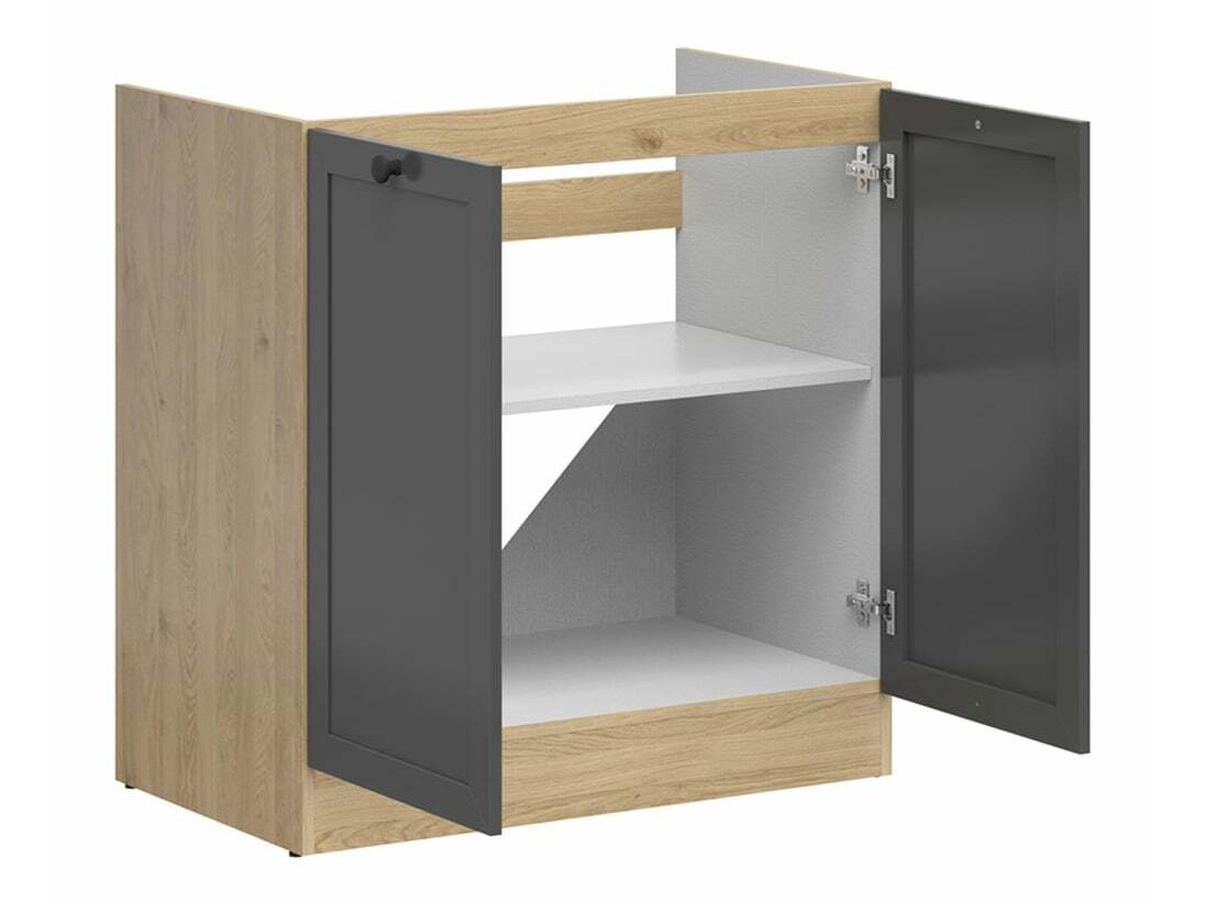 Modular sink cabinet with doors Classic Grey Oak 101