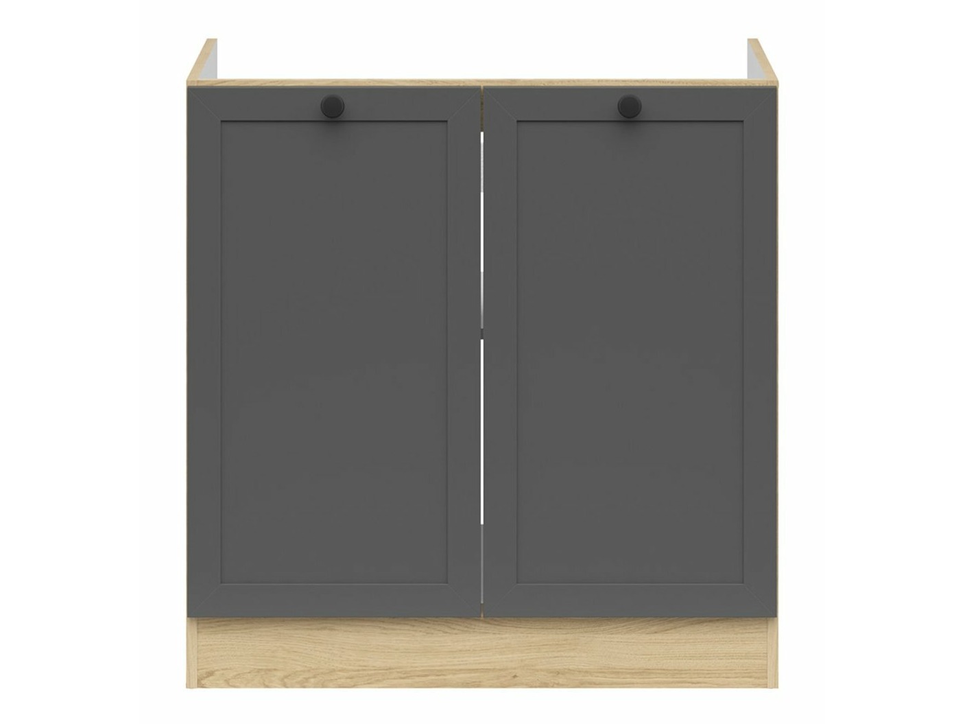 Modular sink cabinet with doors Classic Grey Oak 101