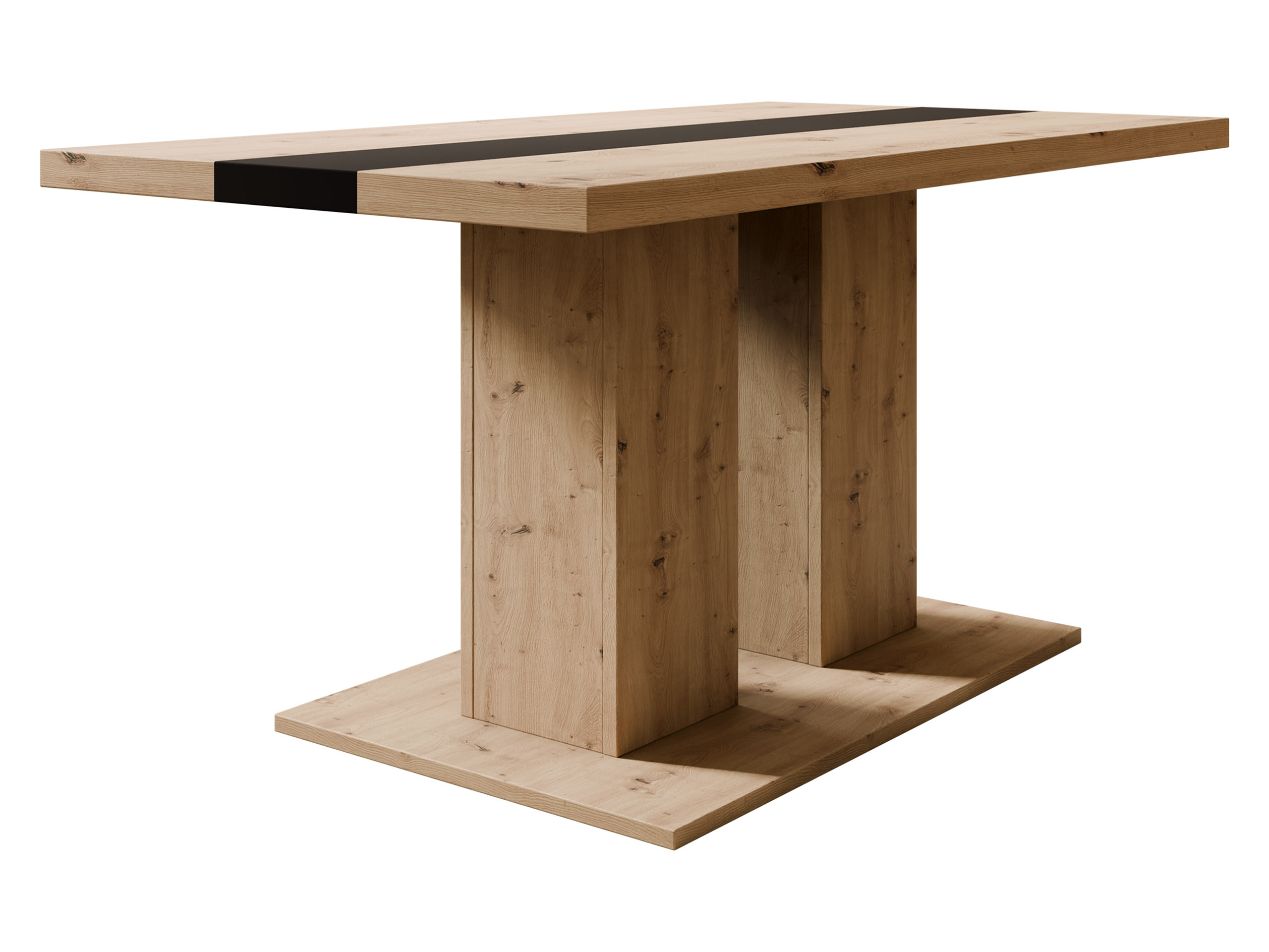 Coffee table Tucson 147 (Artisan oak + Black)