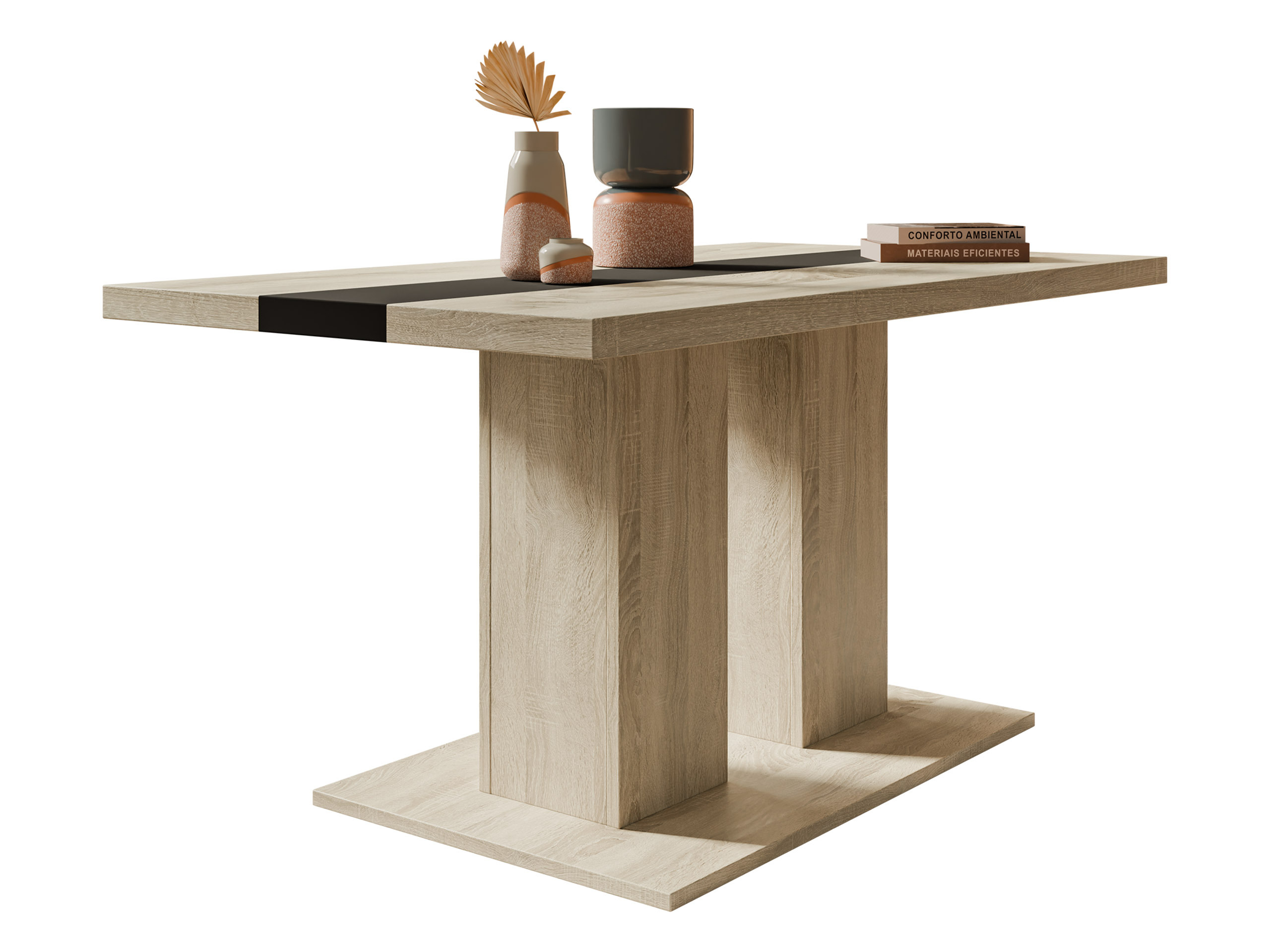 Coffee table Tucson 147 (Sonoma oak + Black)
