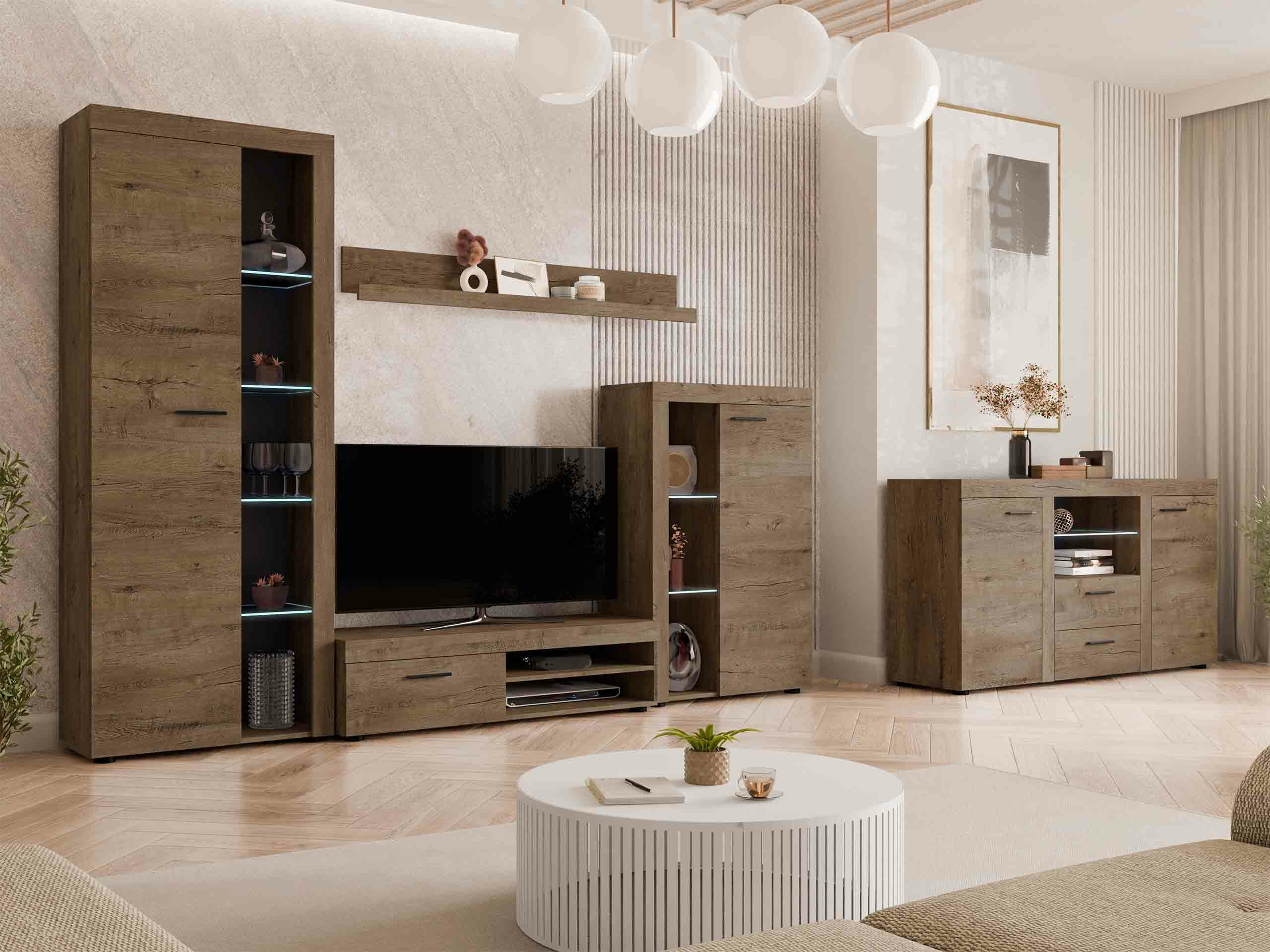 Living room set Univio I (Lefkas oak)