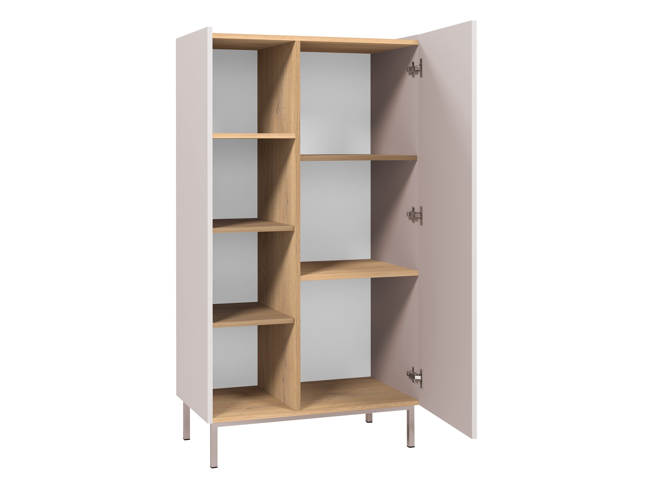 Bookcase Veldome 101 (Black + Light brown)