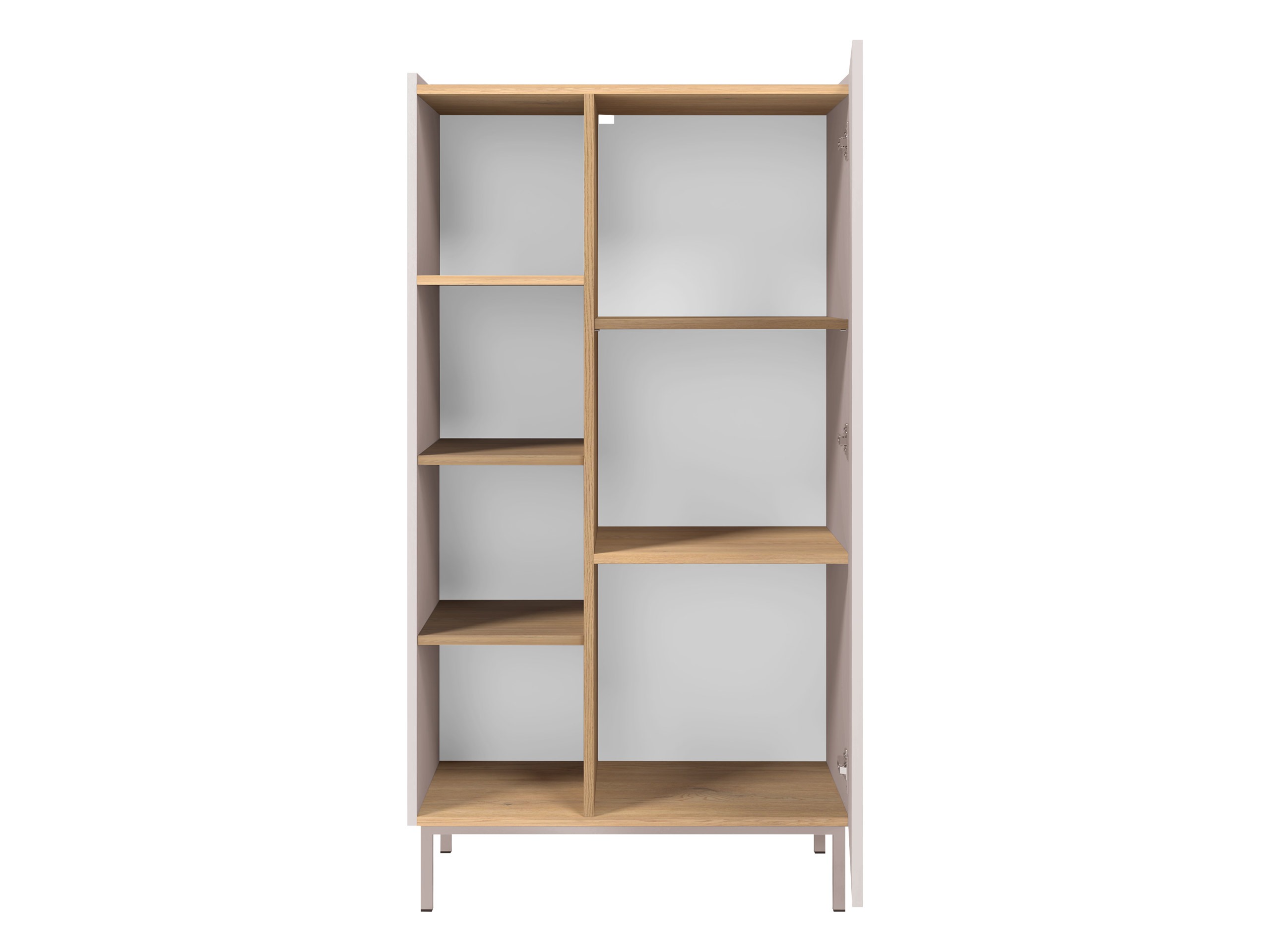 Bookcase Veldome 101 (Black + Light brown)