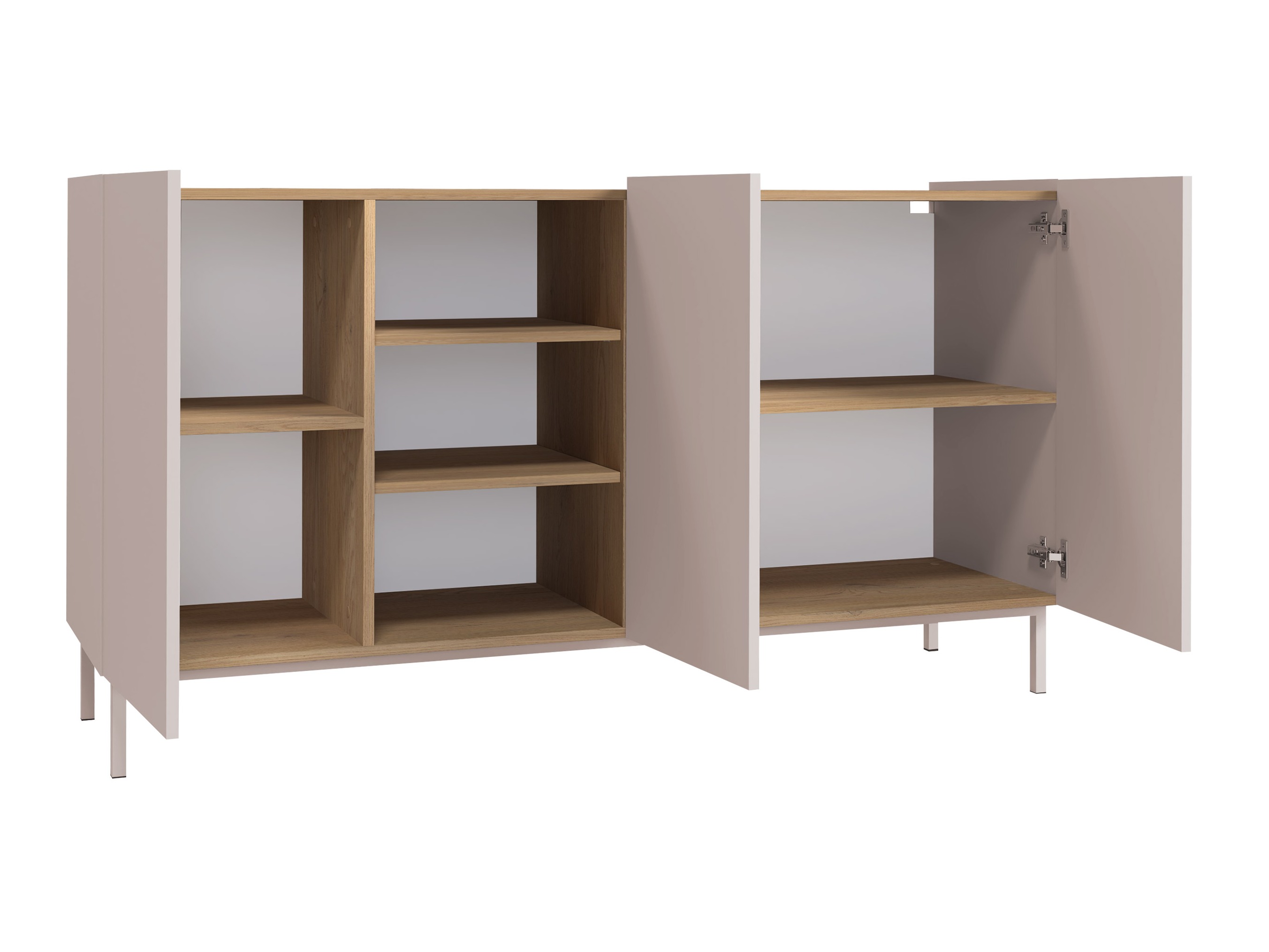 Living room set Veldome 103 (Black + Light brown)