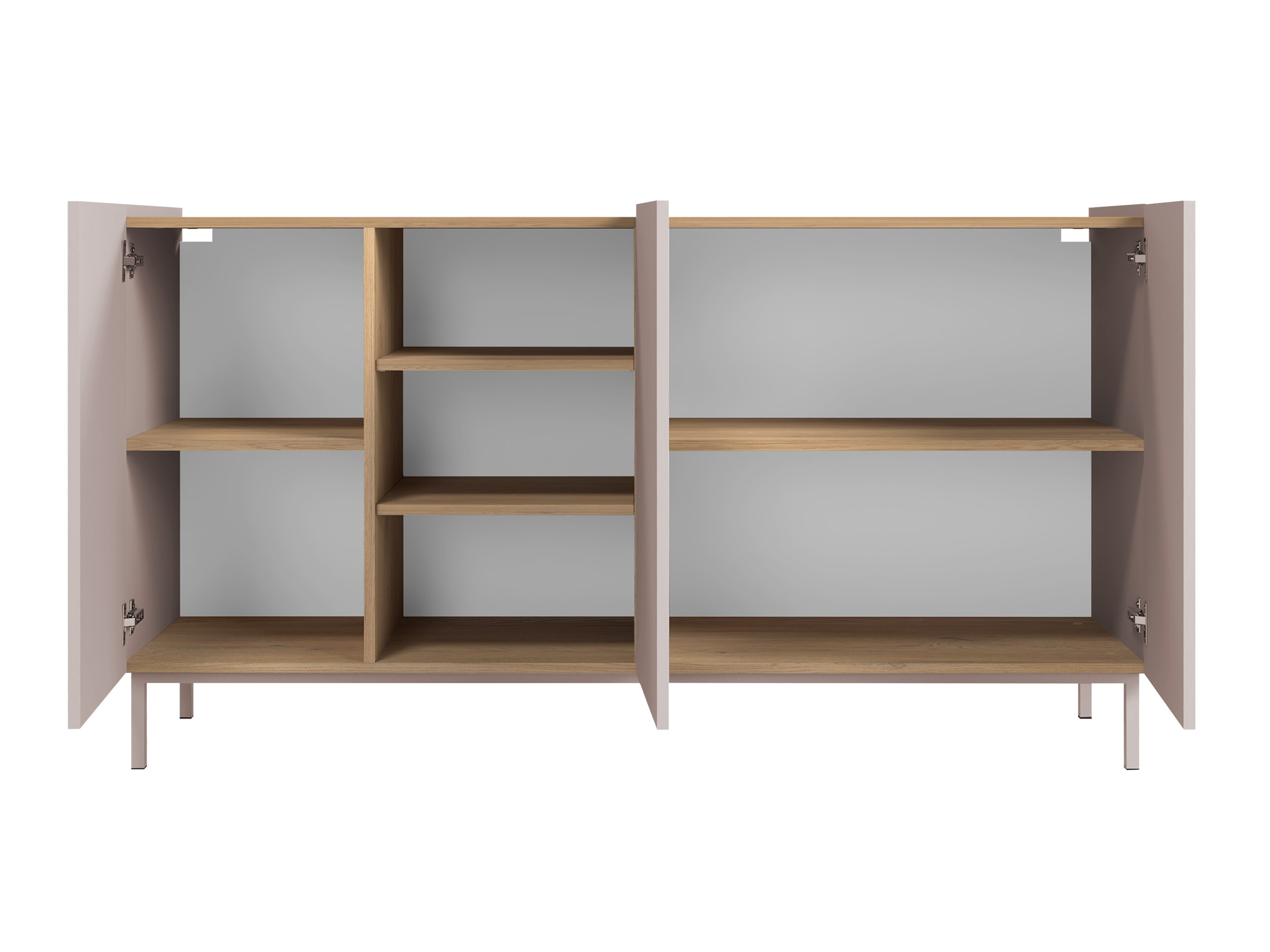 Sideboard Veldome 100 (Black + Light brown)