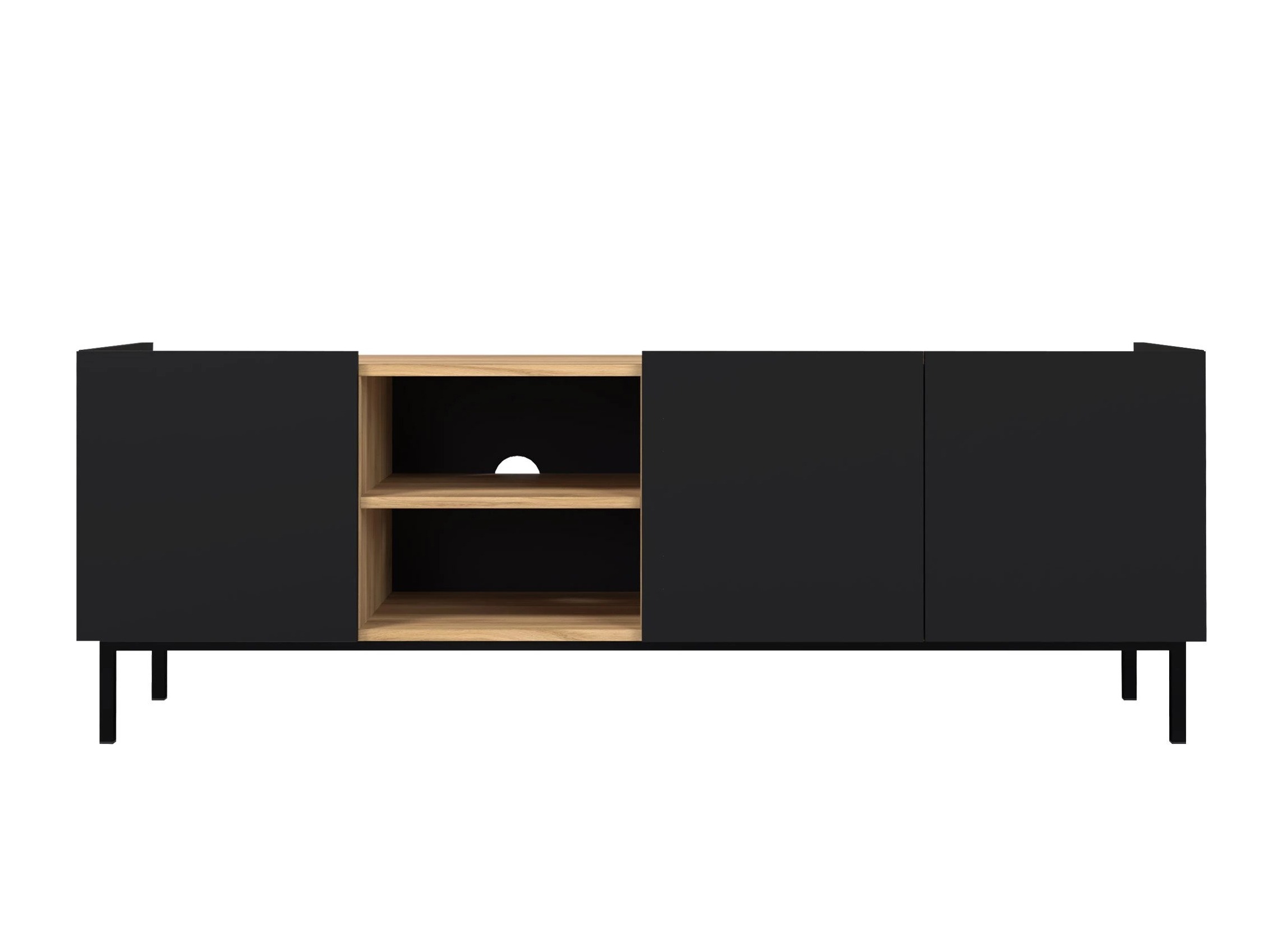 TV stand Veldome 102 (Black + Light brown)