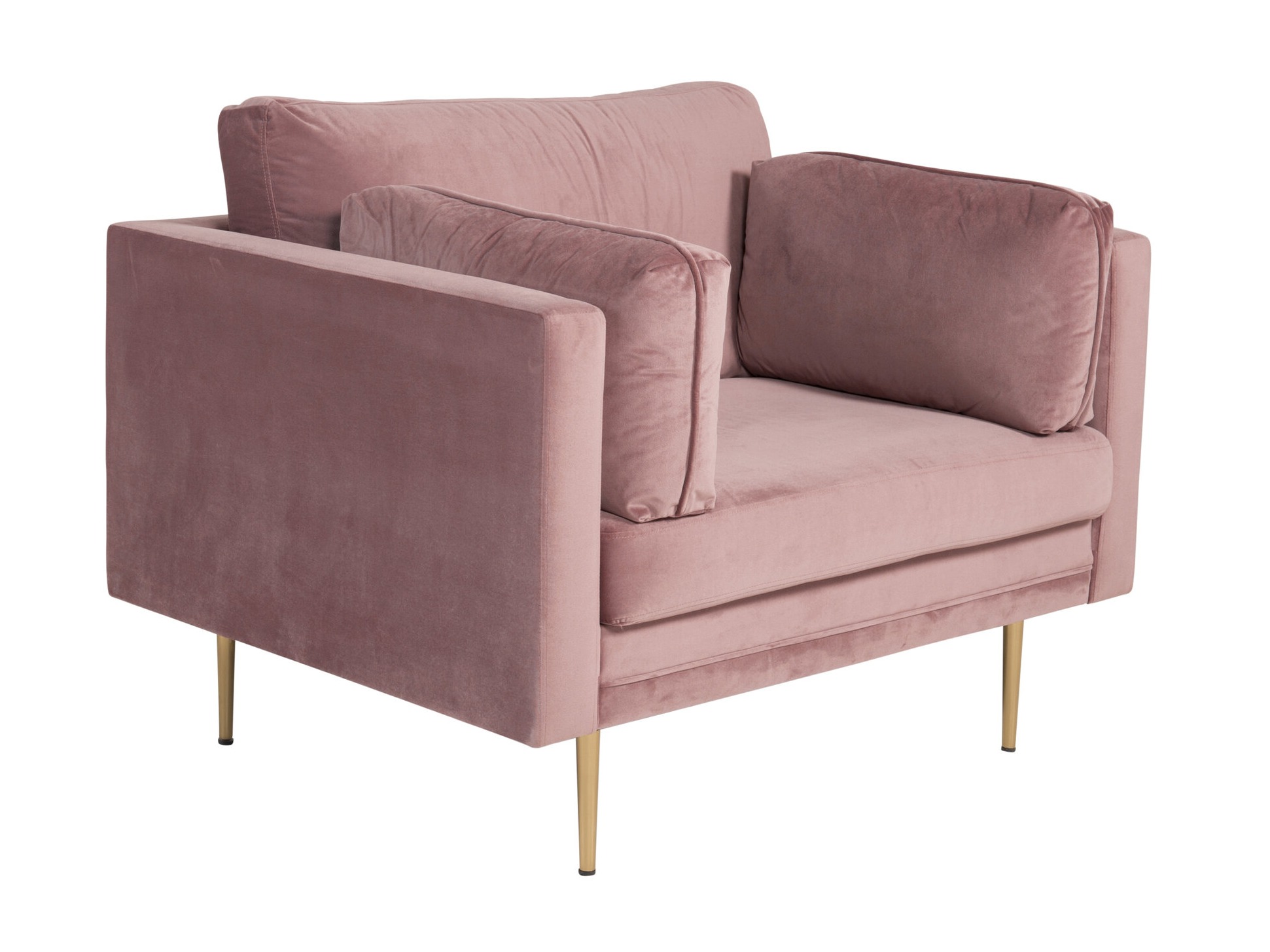 Armchair Dallas 100 (Dusty pink + Brown)