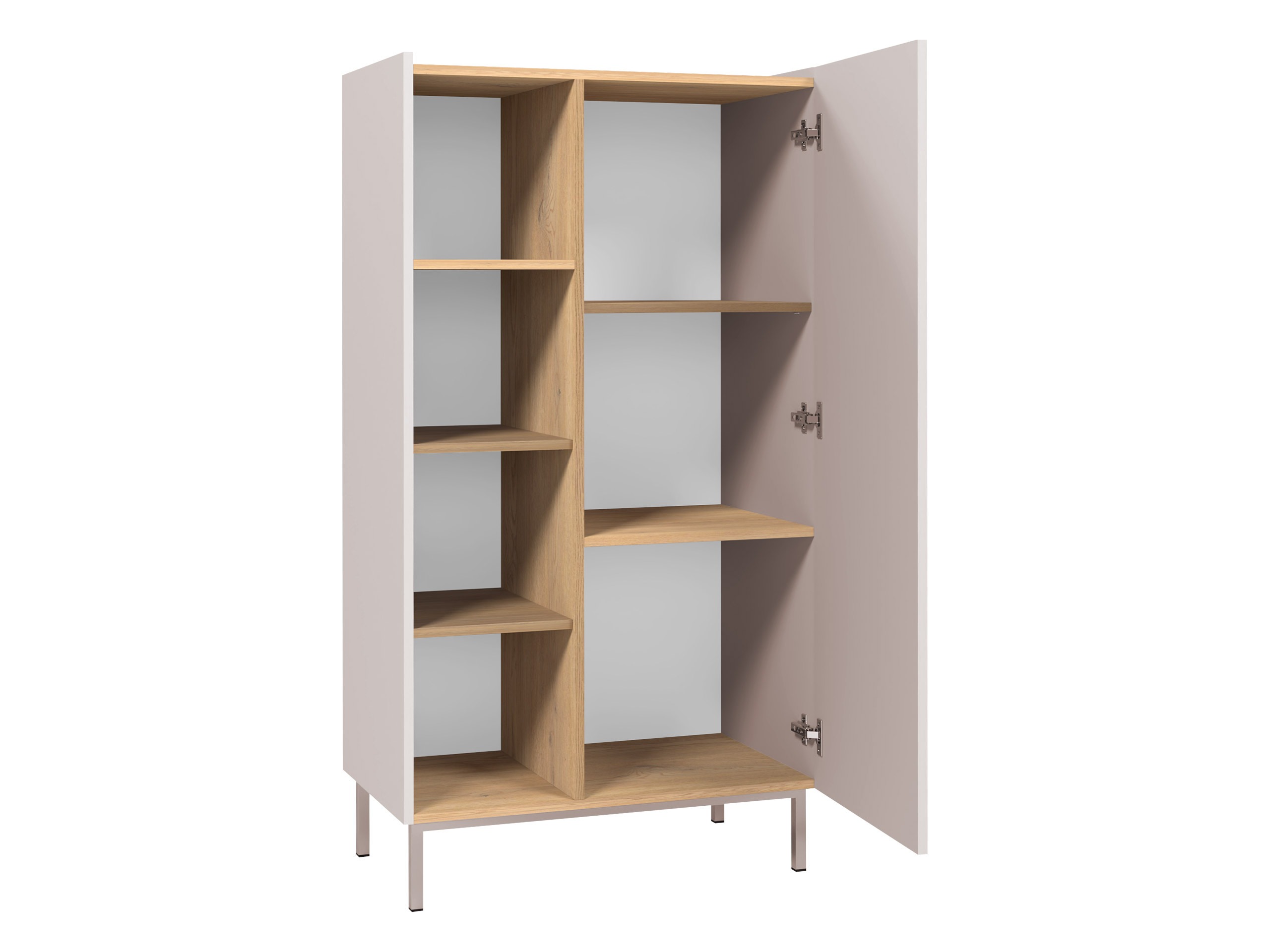 Bookcase Veldome 101 (Cashmere + Oak)