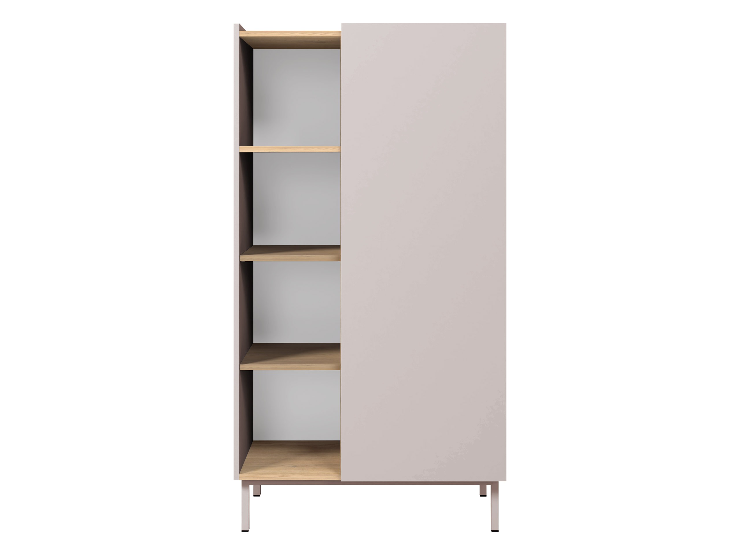 Bookcase Veldome 101 (Cashmere + Oak)