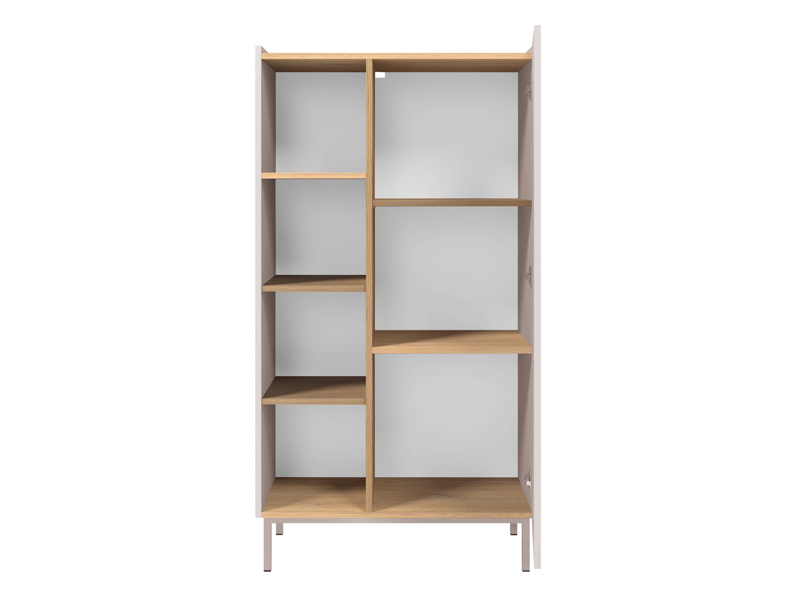 Bookcase Veldome 101 (Cashmere + Oak)