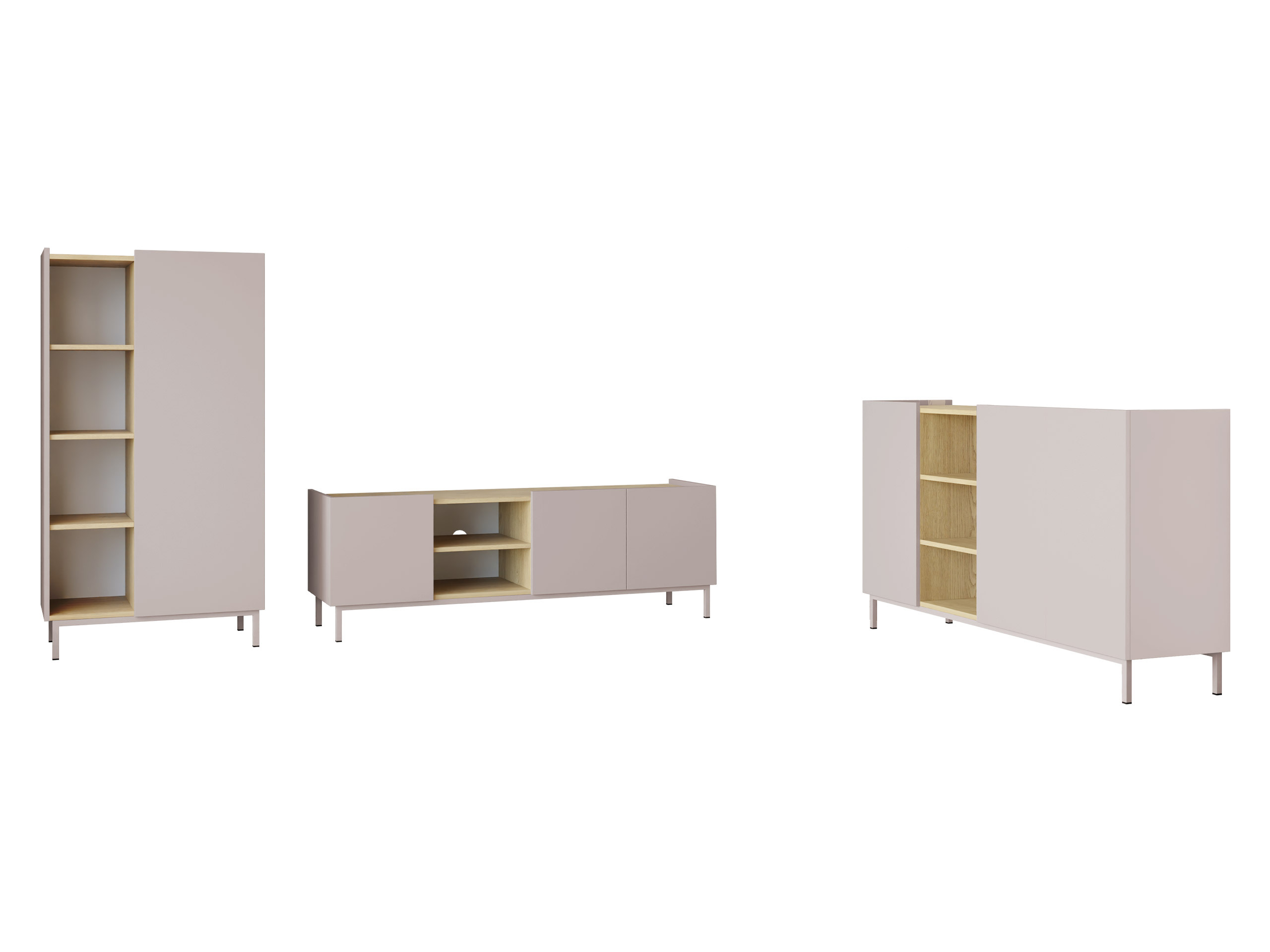 Living room set Veldome 103 (Cashmere + Oak)