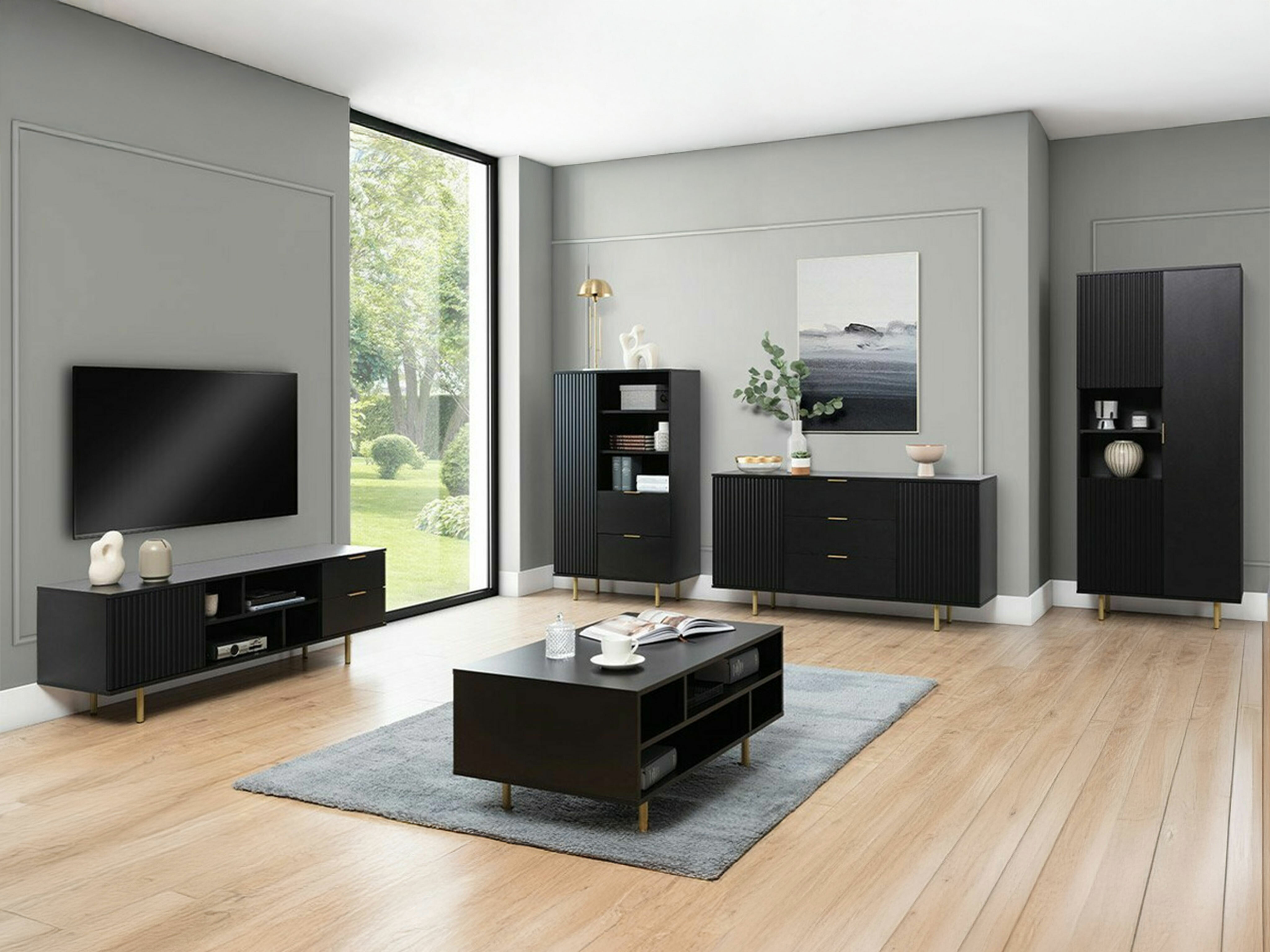Bookcase Decus I (Black)