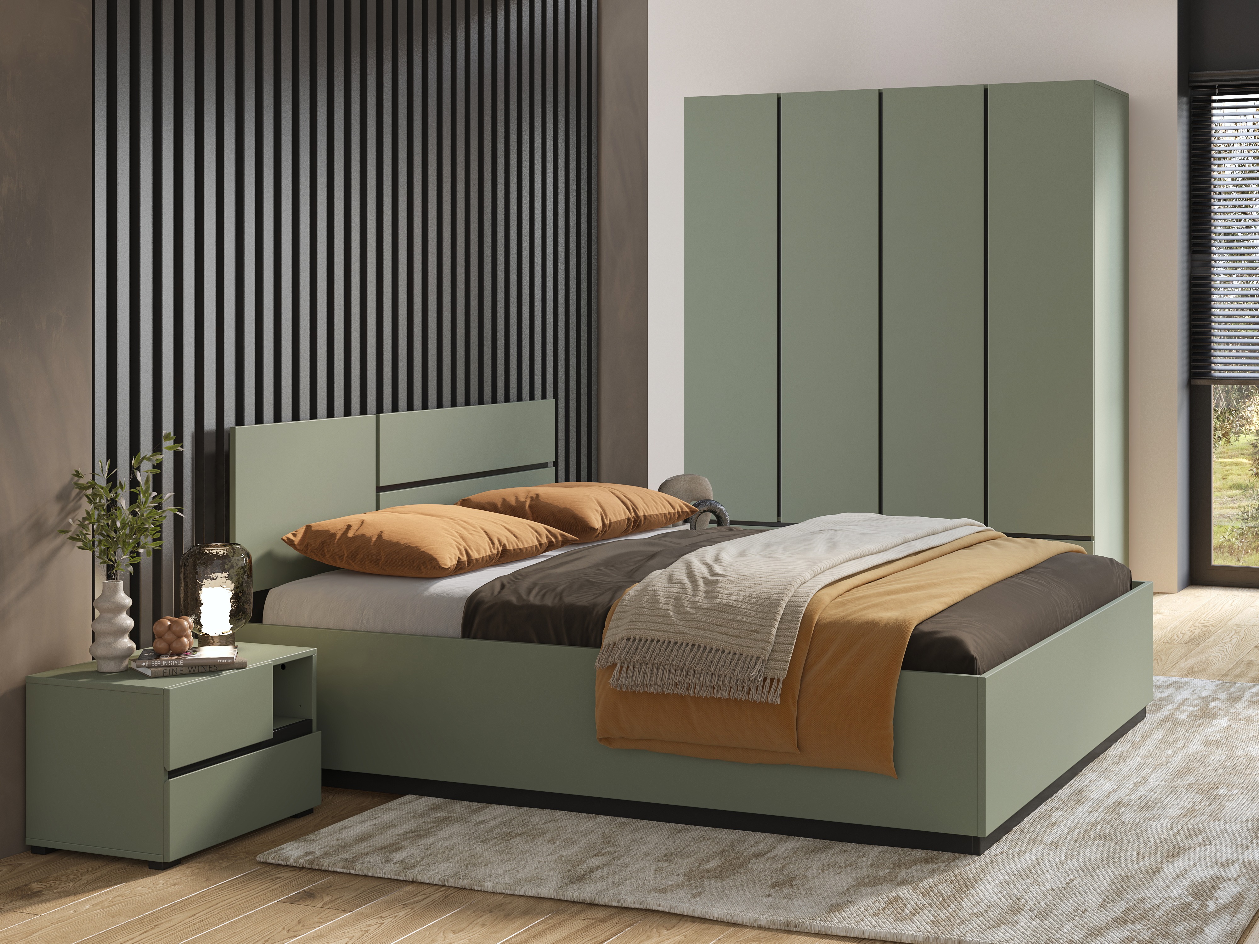 Bedroom set Alfere 124 (Green)