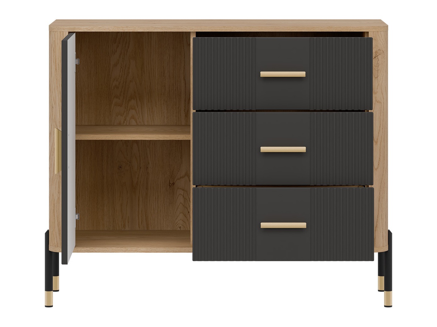 Chest of drawers Flosora 107 (Anthracite)
