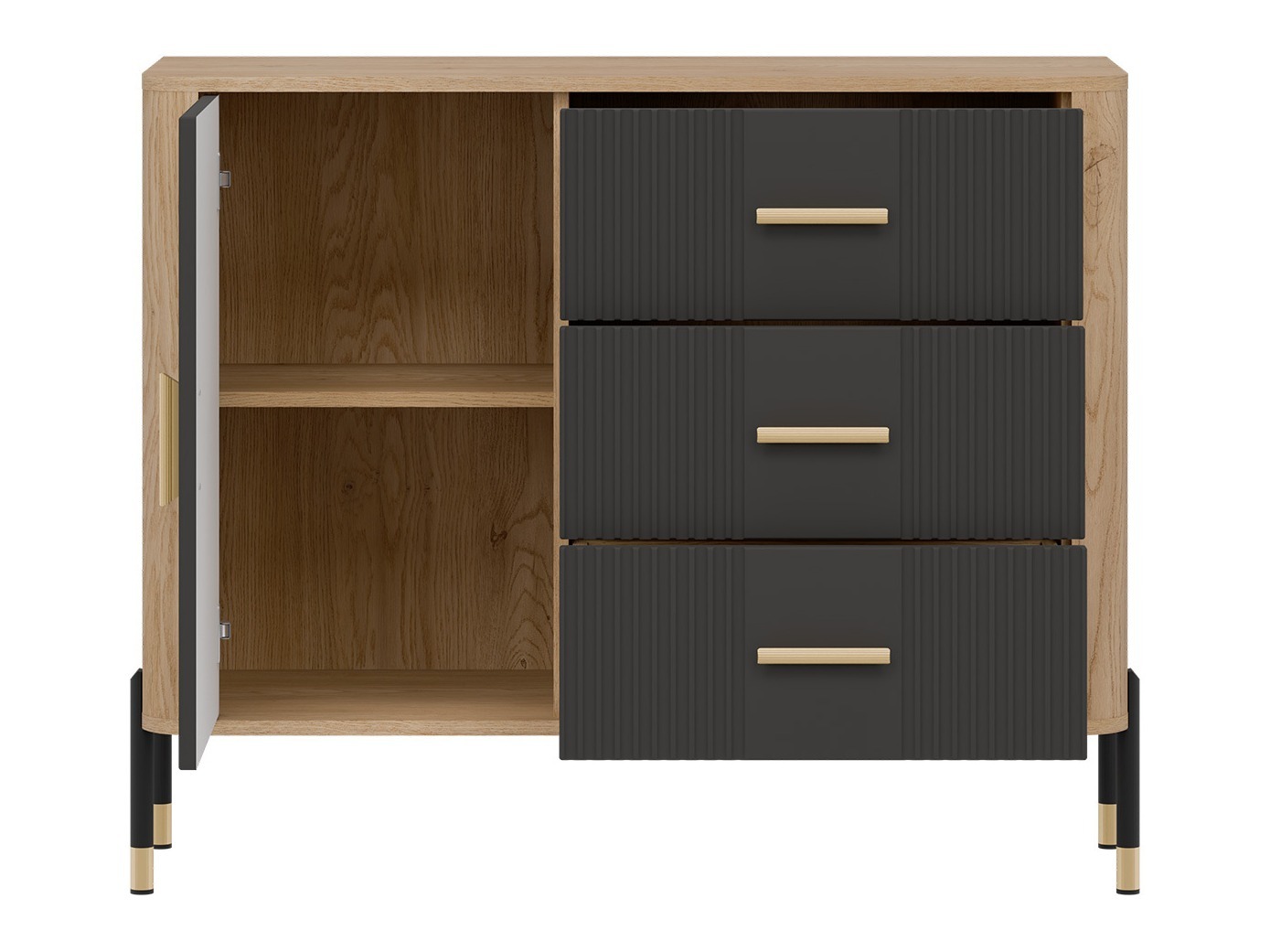 Chest of drawers Flosora 107 (Anthracite)