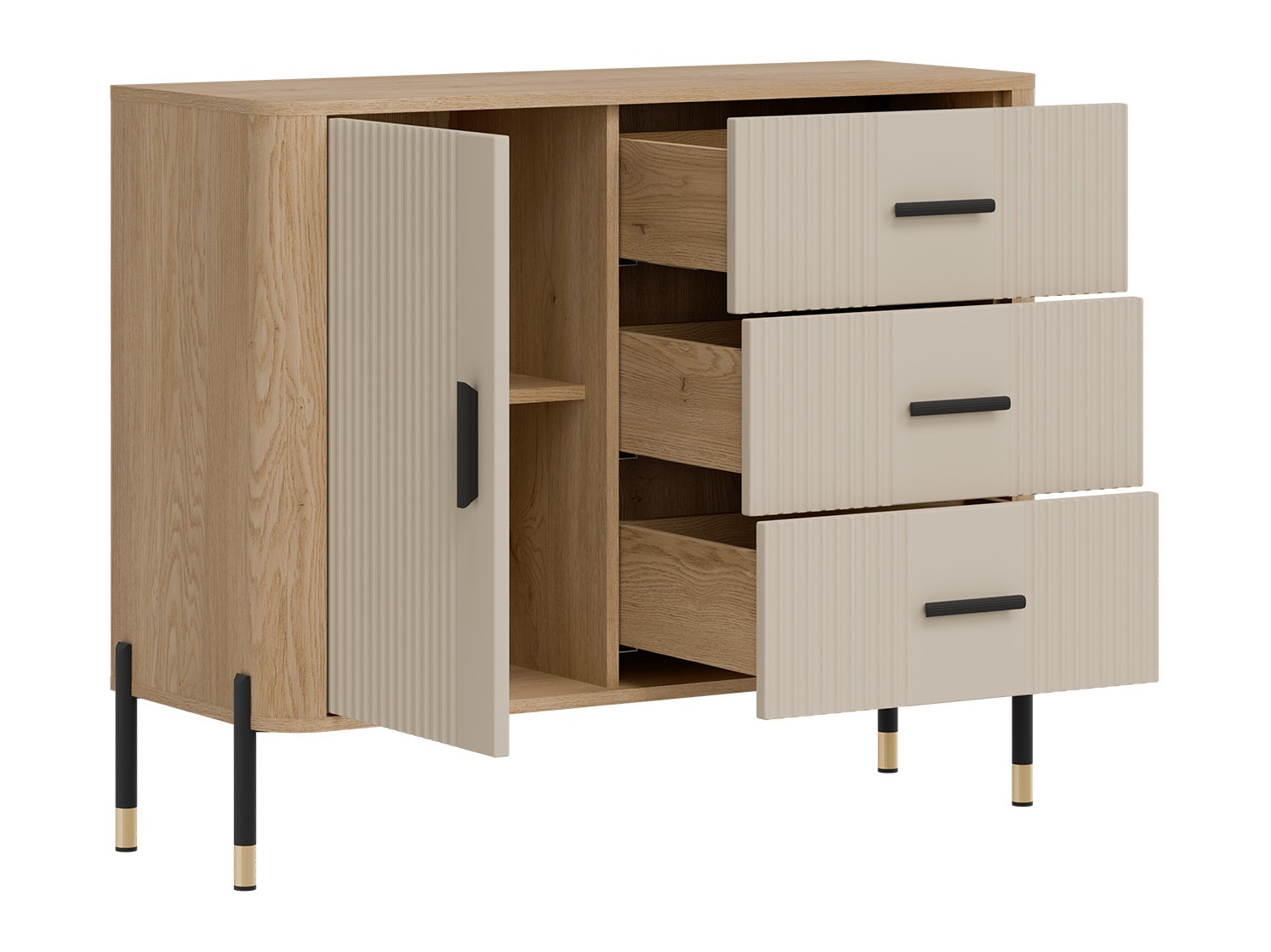 Chest of drawers Flosora 107 (Cashmere)