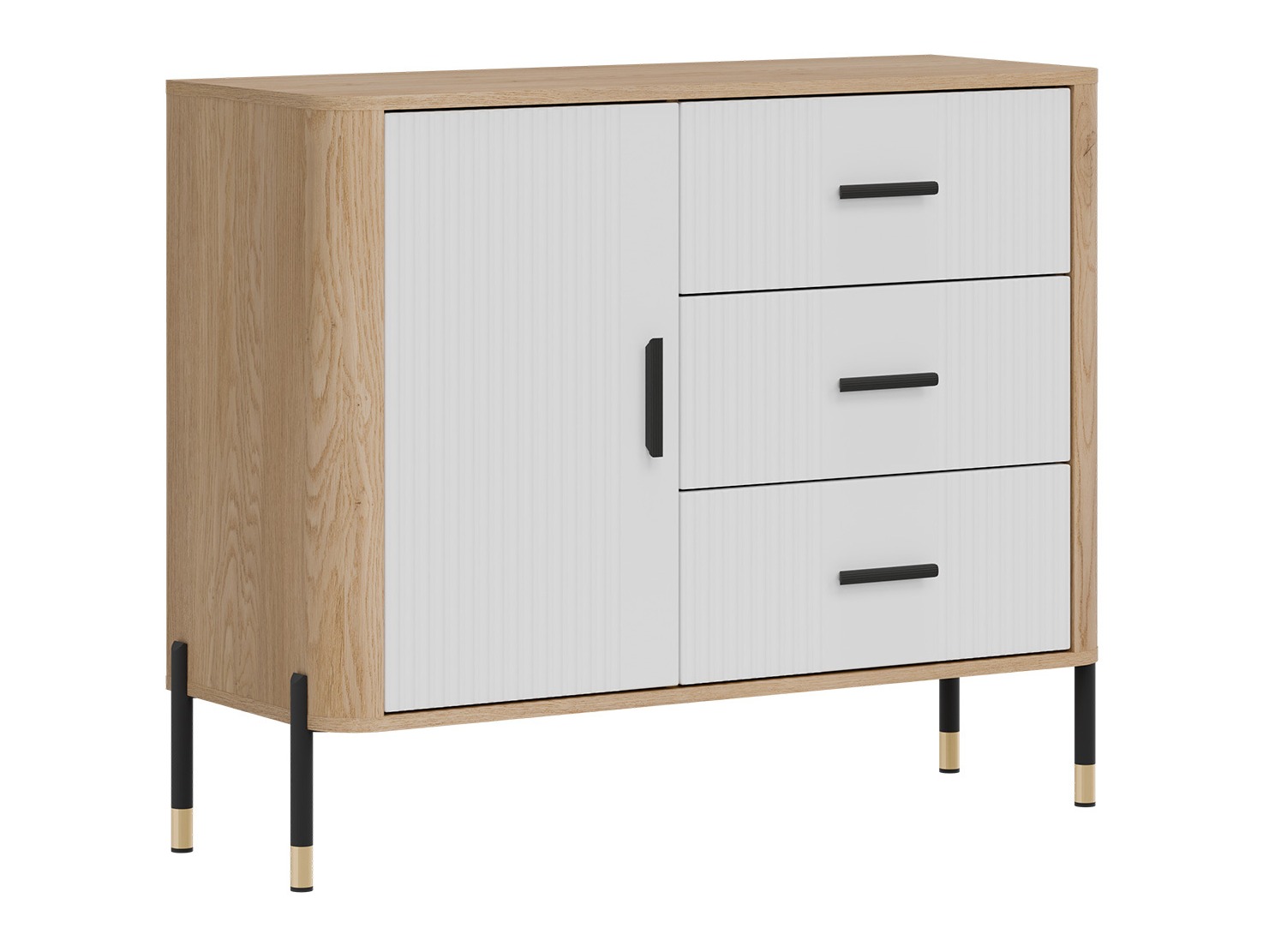 Chest of drawers Flosora 107 (White)