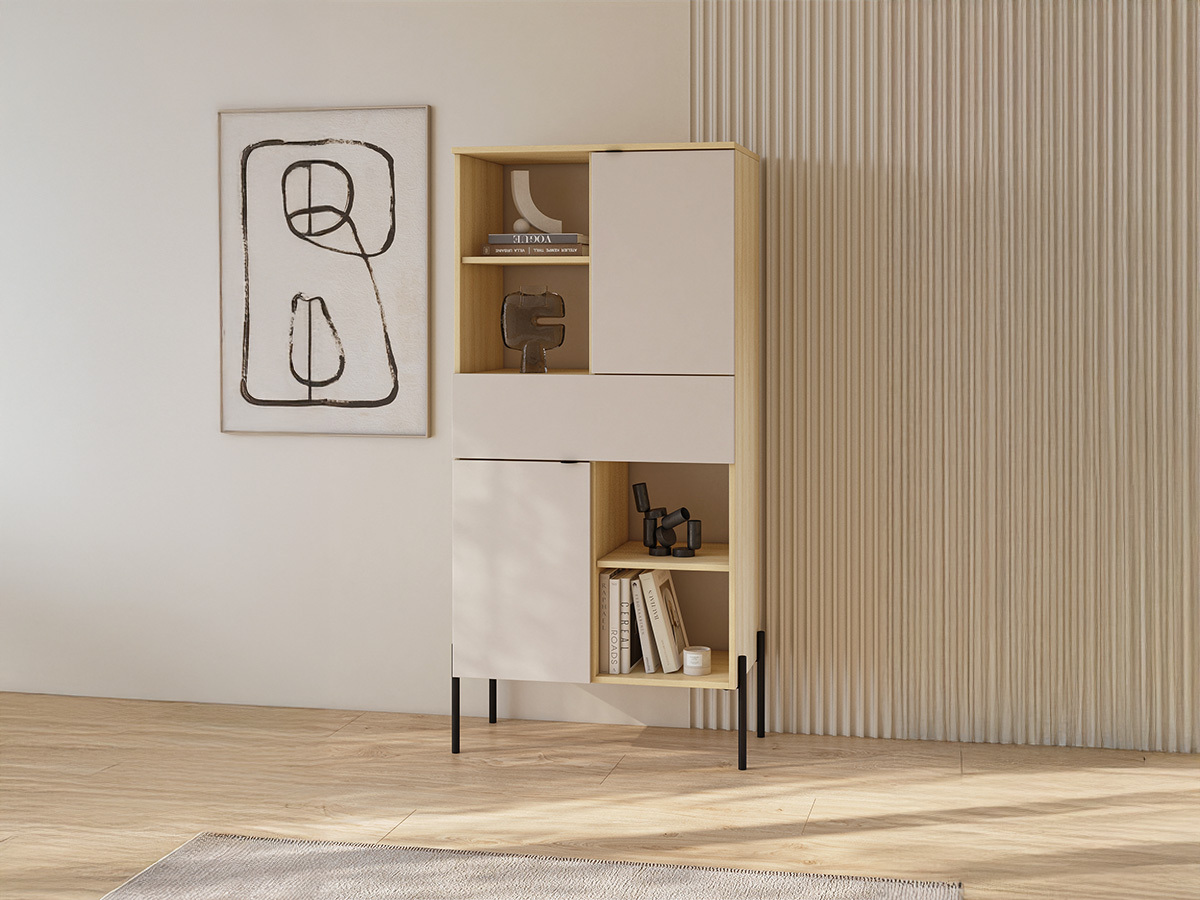 Bookcase Levtenu 110 (Oak + Cashmere)