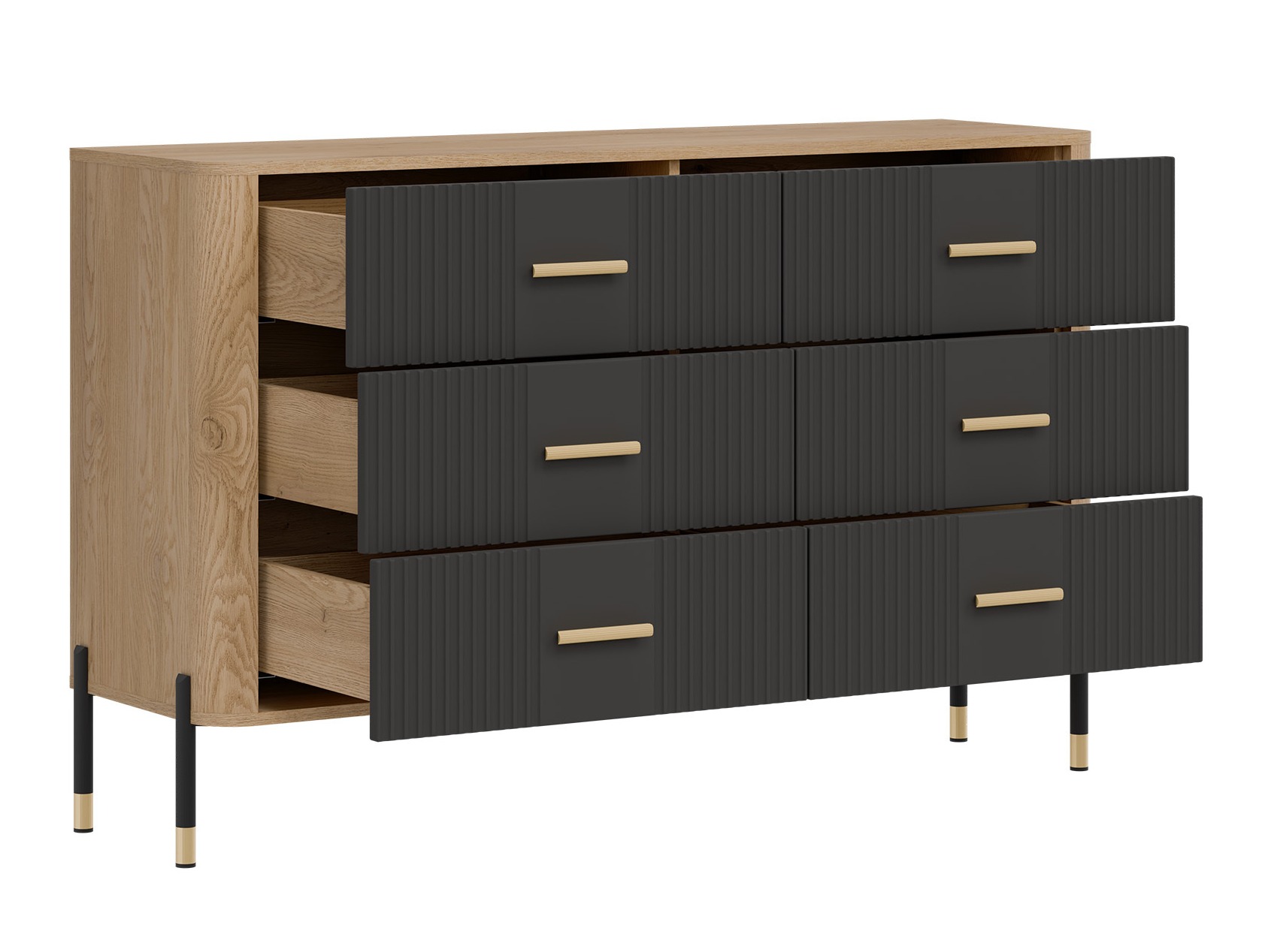 Chest of drawers Flosora 109 (Anthracite)