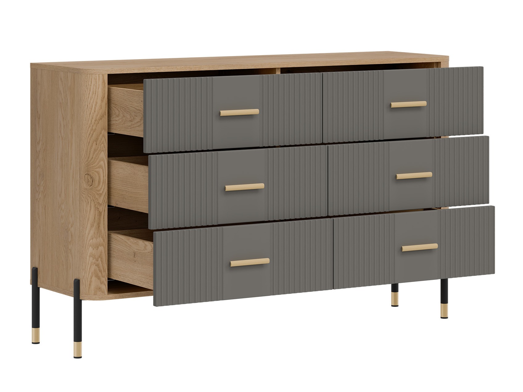 Chest of drawers Flosora 109 (Grey)
