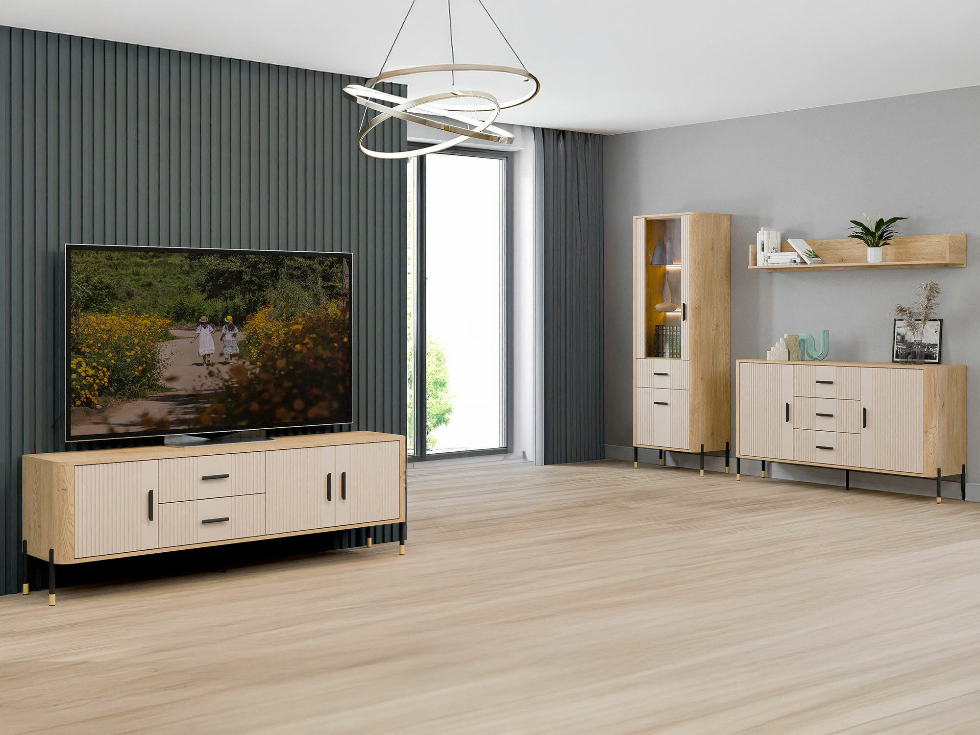 TV stand Flosora 105 (Cashmere)