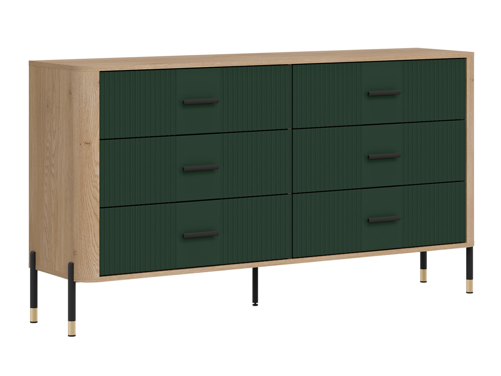 Chest of drawers Flosora 111 (Green)