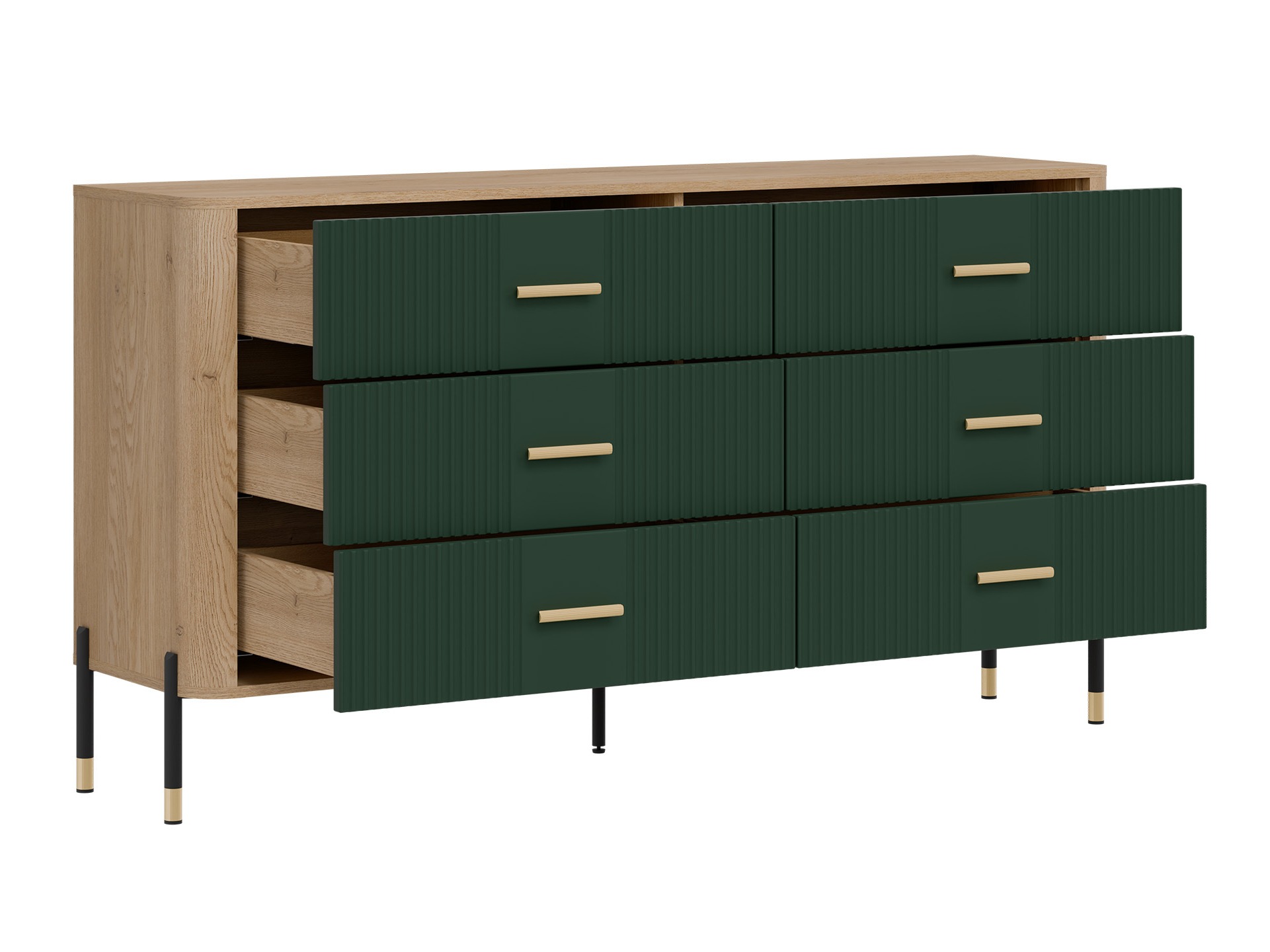 Chest of drawers Flosora 111 (Green)