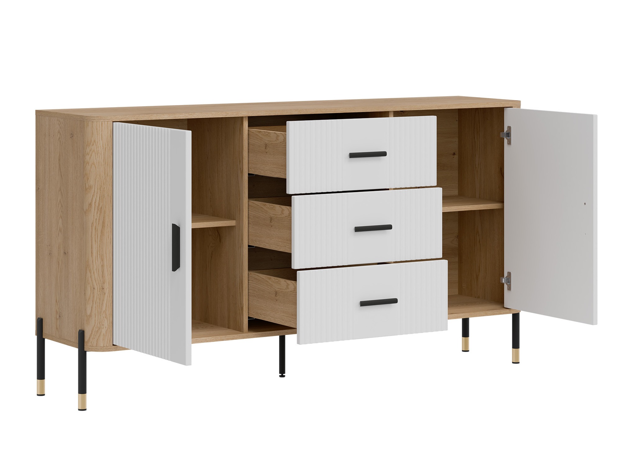 Chest of drawers Flosora 113 (White)