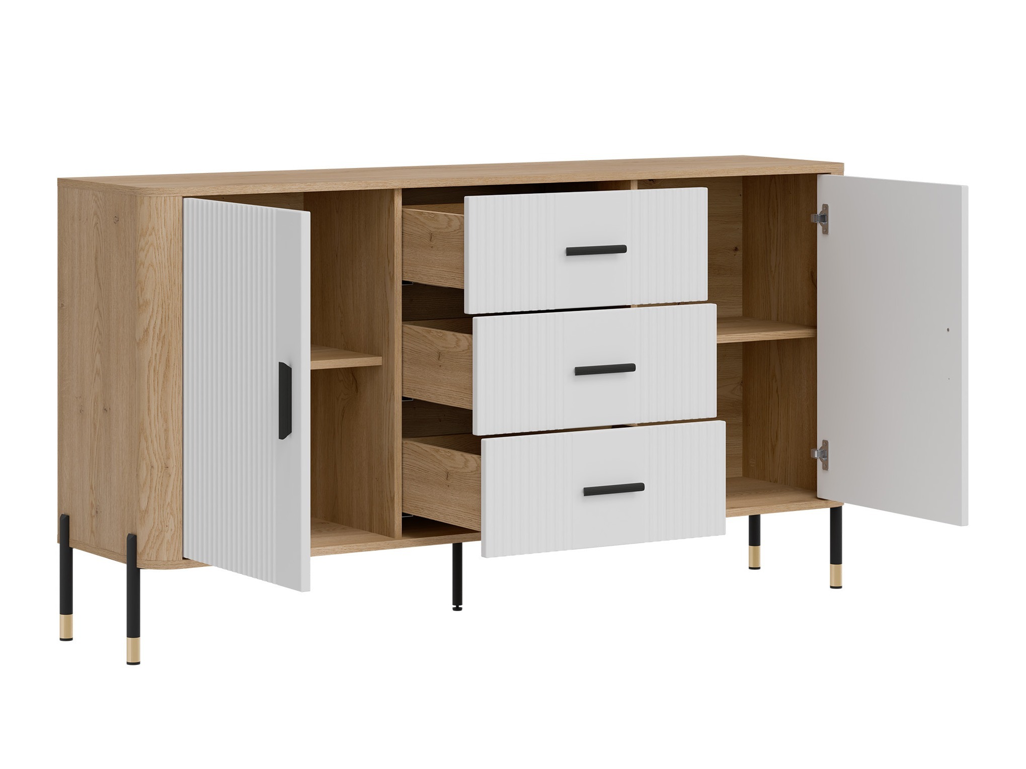Chest of drawers Flosora 113 (White)