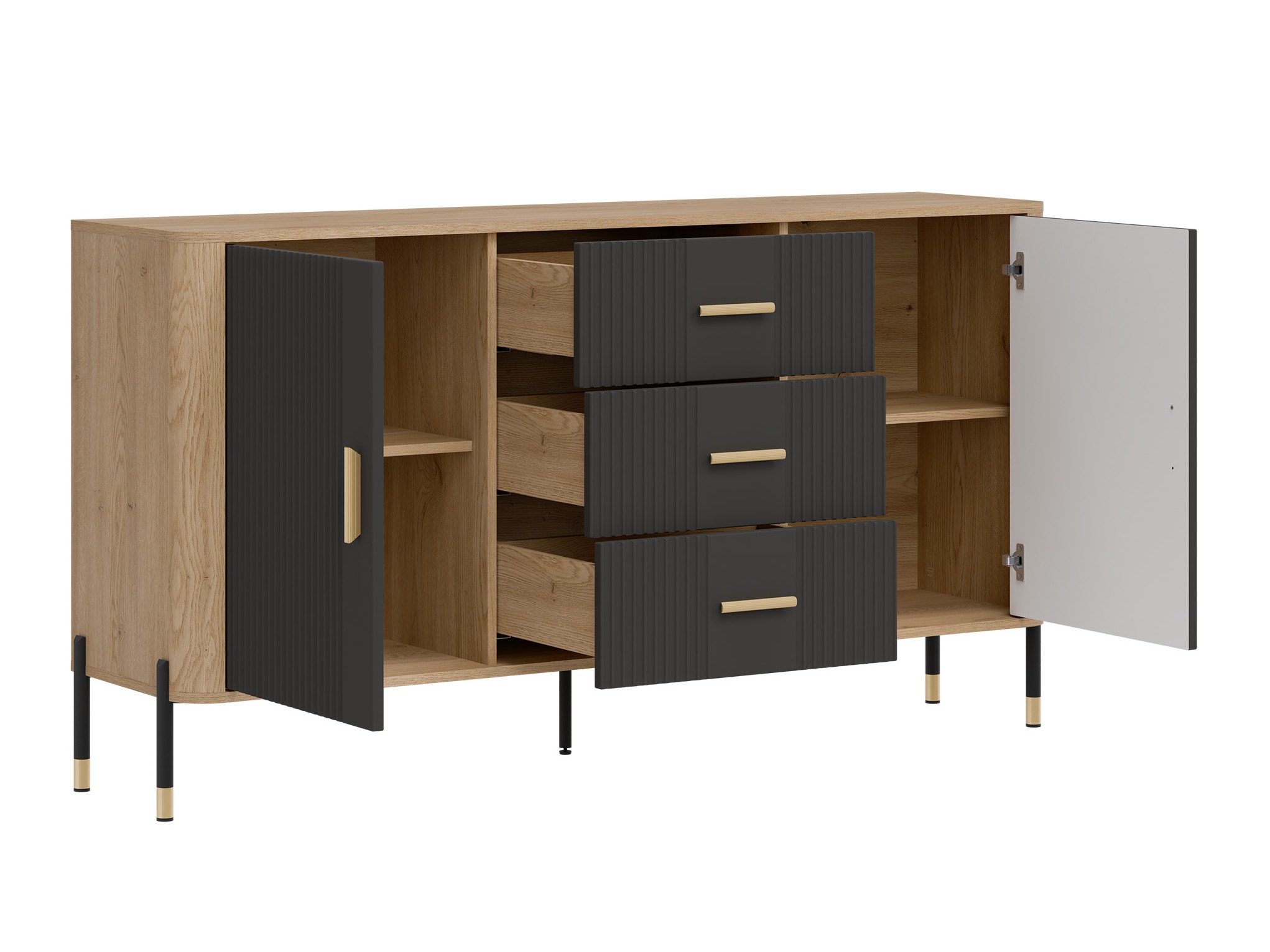 Chest of drawers Flosora 113 (Anthracite)
