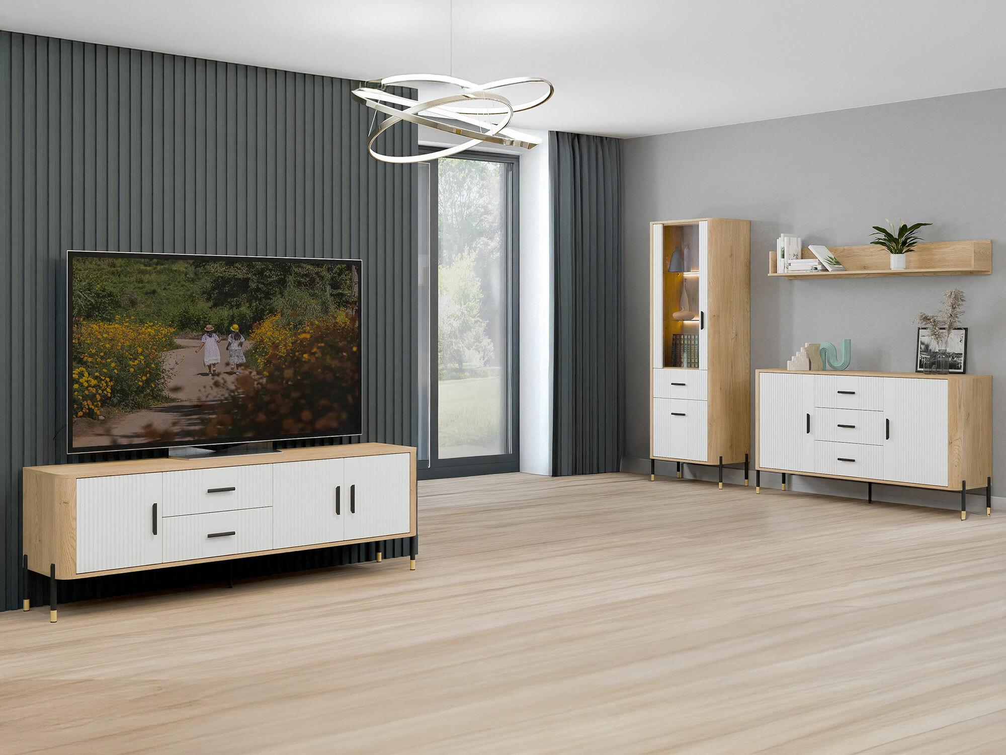 Chest of drawers Flosora 113 (White)