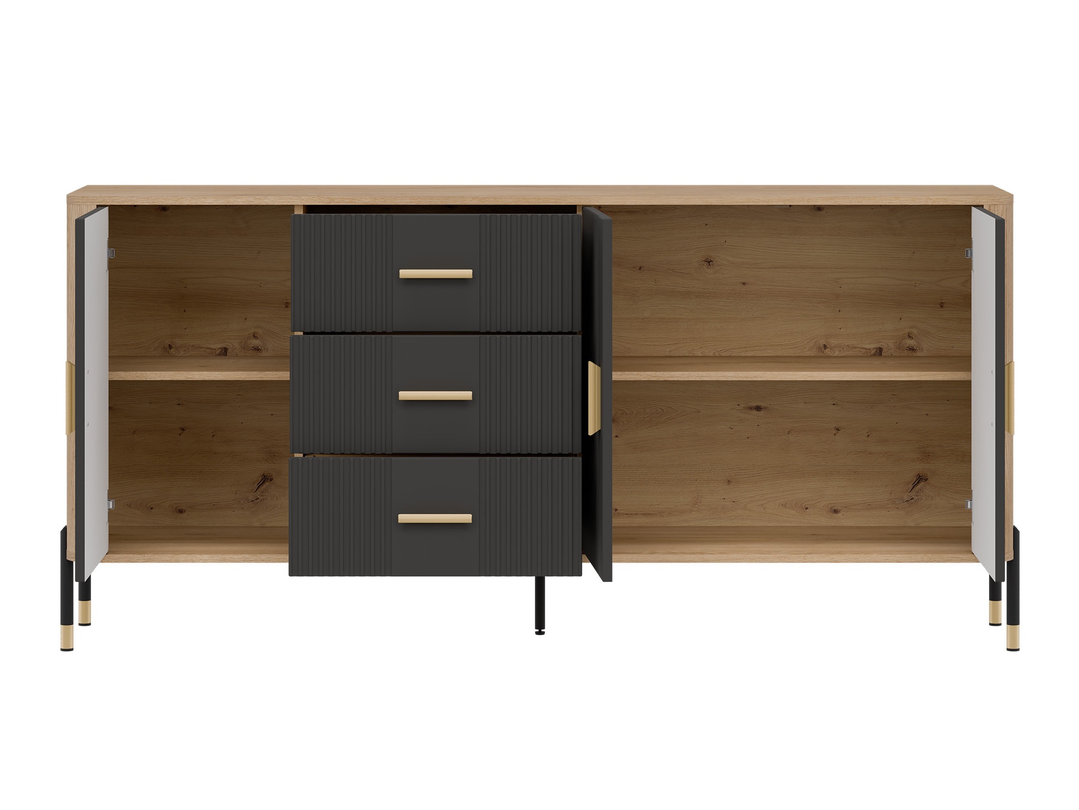 Chest of drawers Flosora 115 (Anthracite)