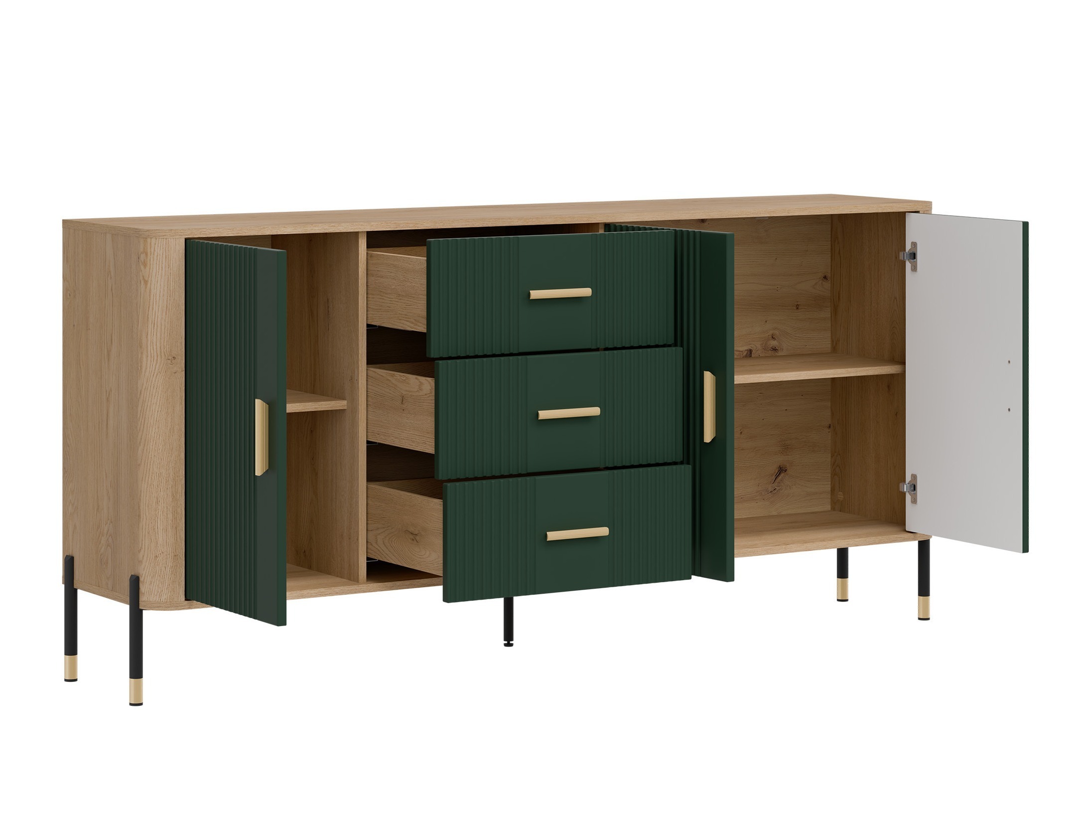 Chest of drawers Flosora 115 (Green)