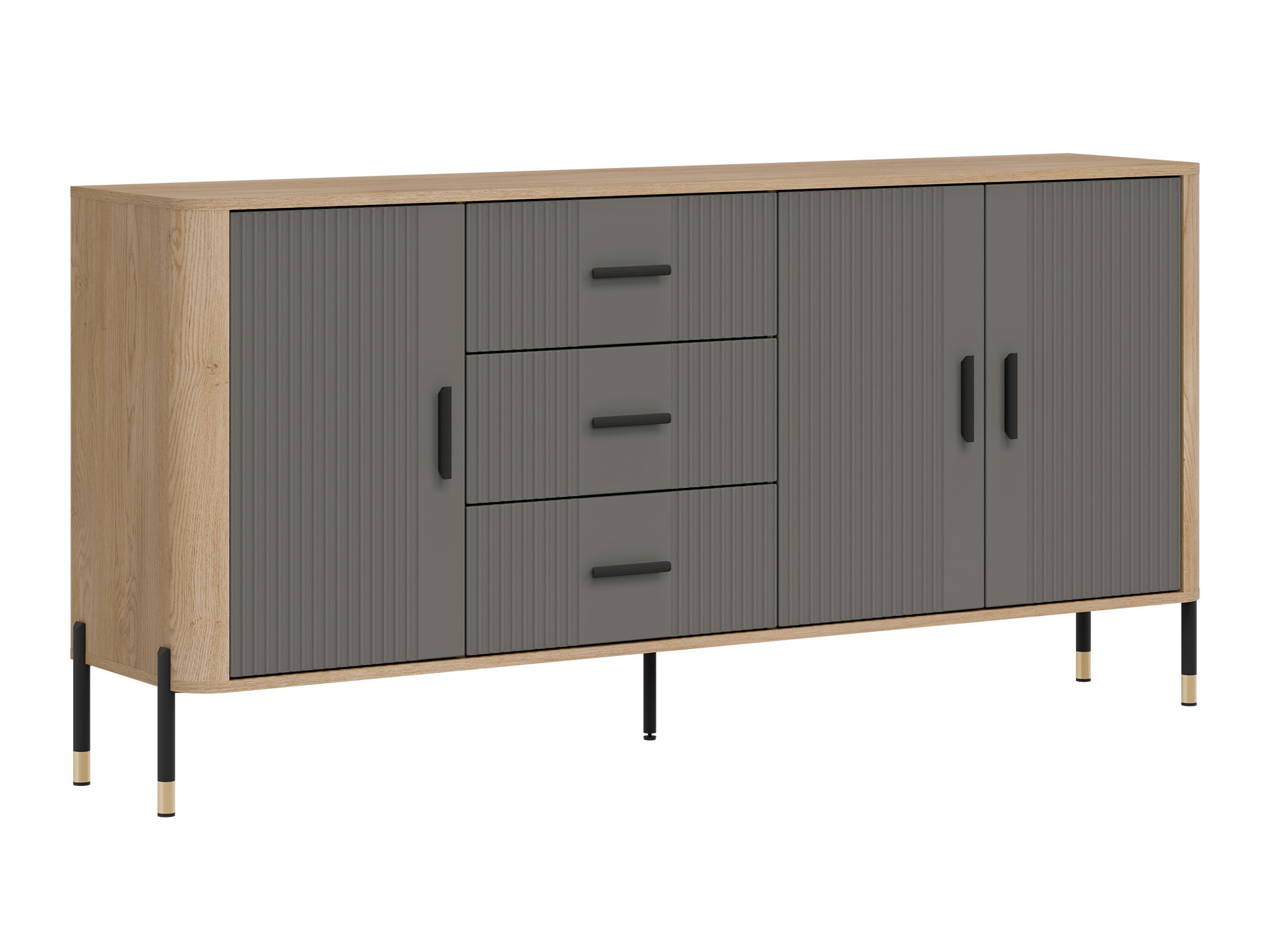 Chest of drawers Flosora 115 (Grey)