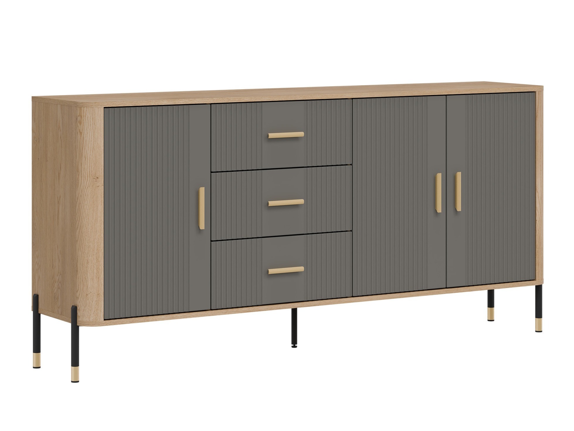 Chest of drawers Flosora 115 (Grey)