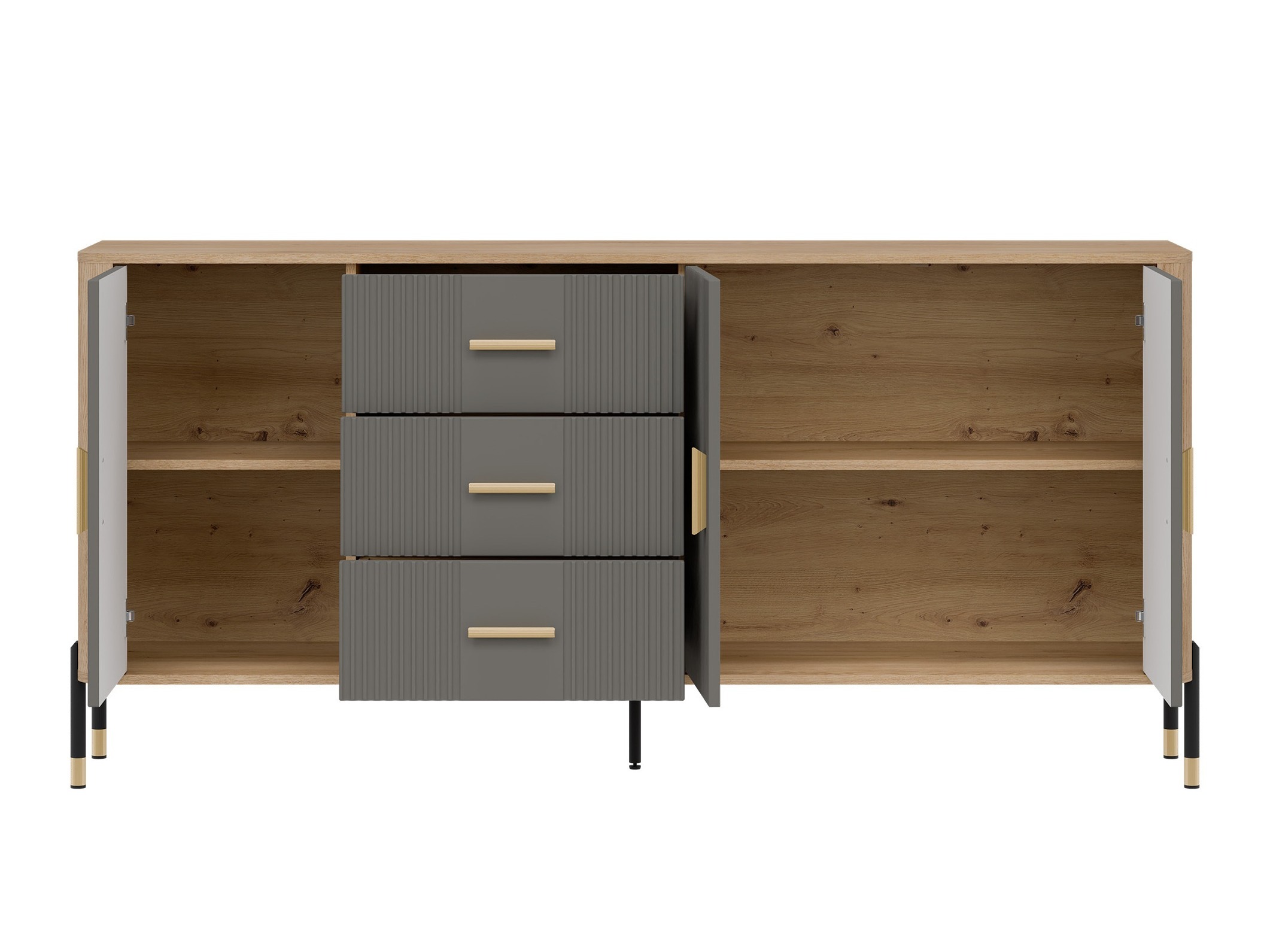 Chest of drawers Flosora 115 (Grey)
